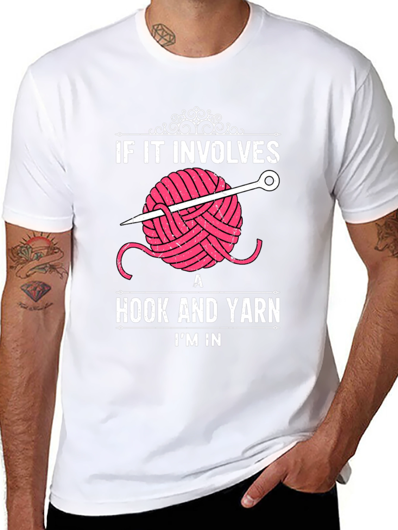 Crochet Lover T-Shirt - Hook and Yarn Im In!
