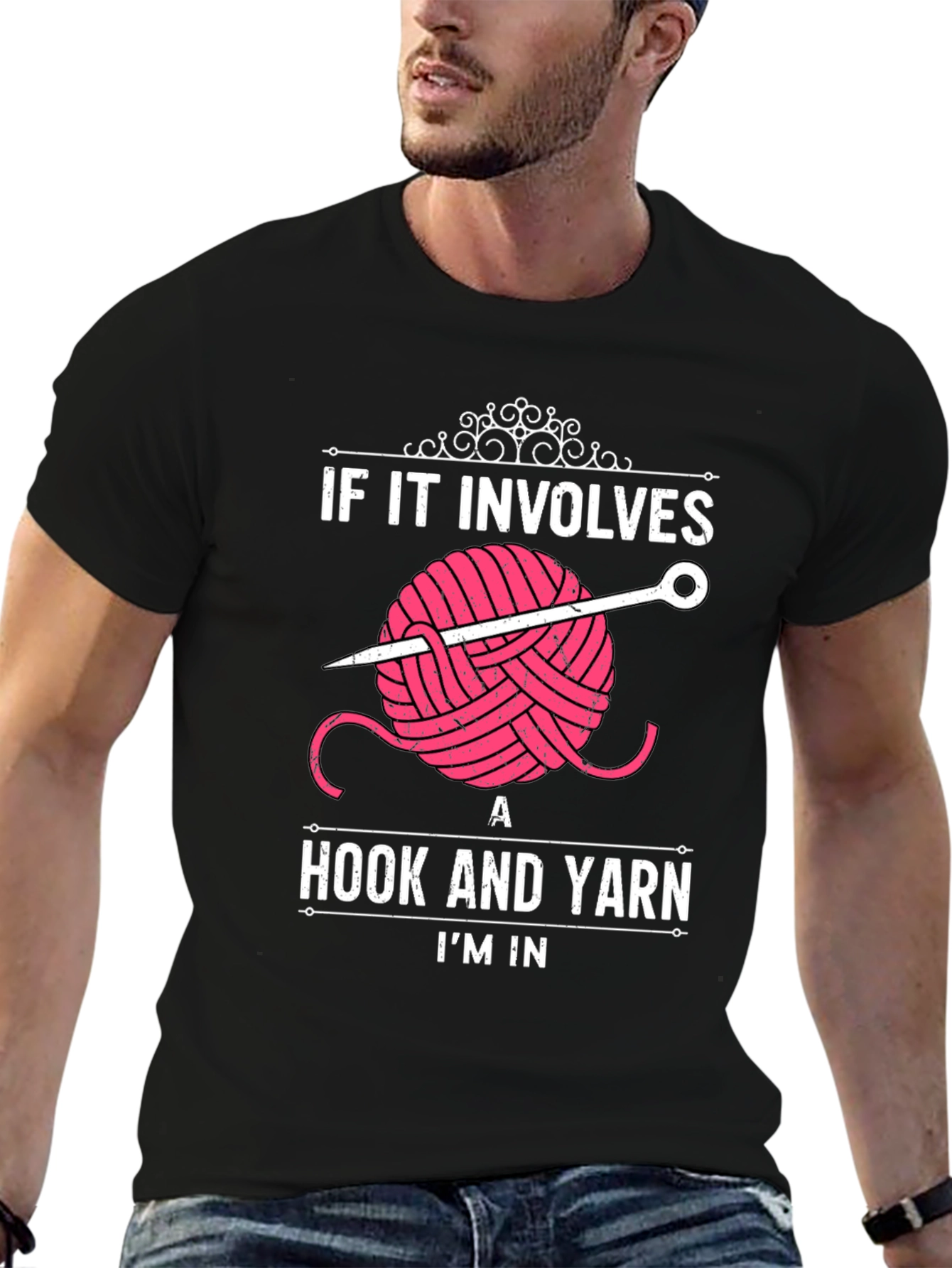 Crochet Lover T-Shirt - Hook and Yarn Im In!