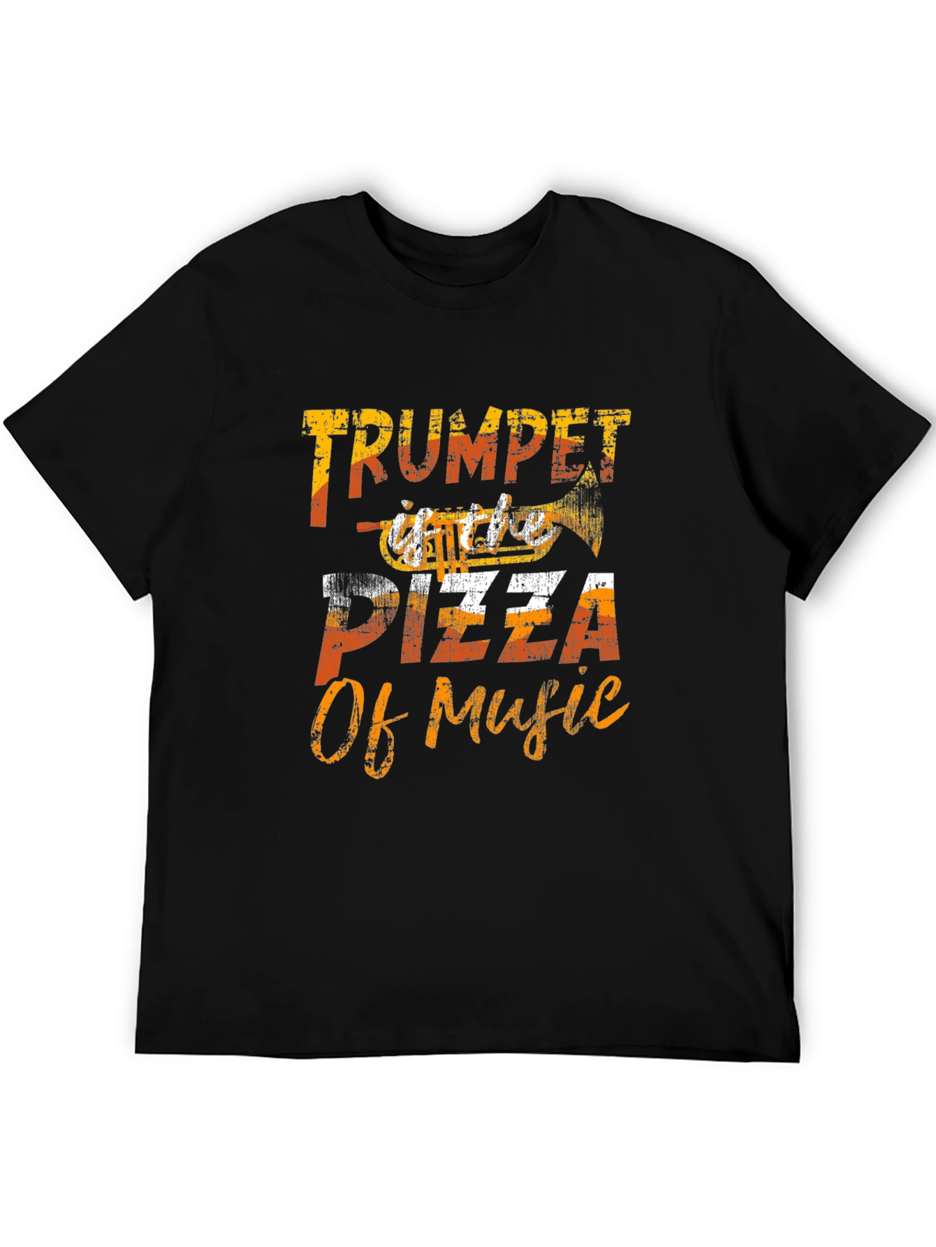 Trumpet Pizza of Music Graphic T-Shirt