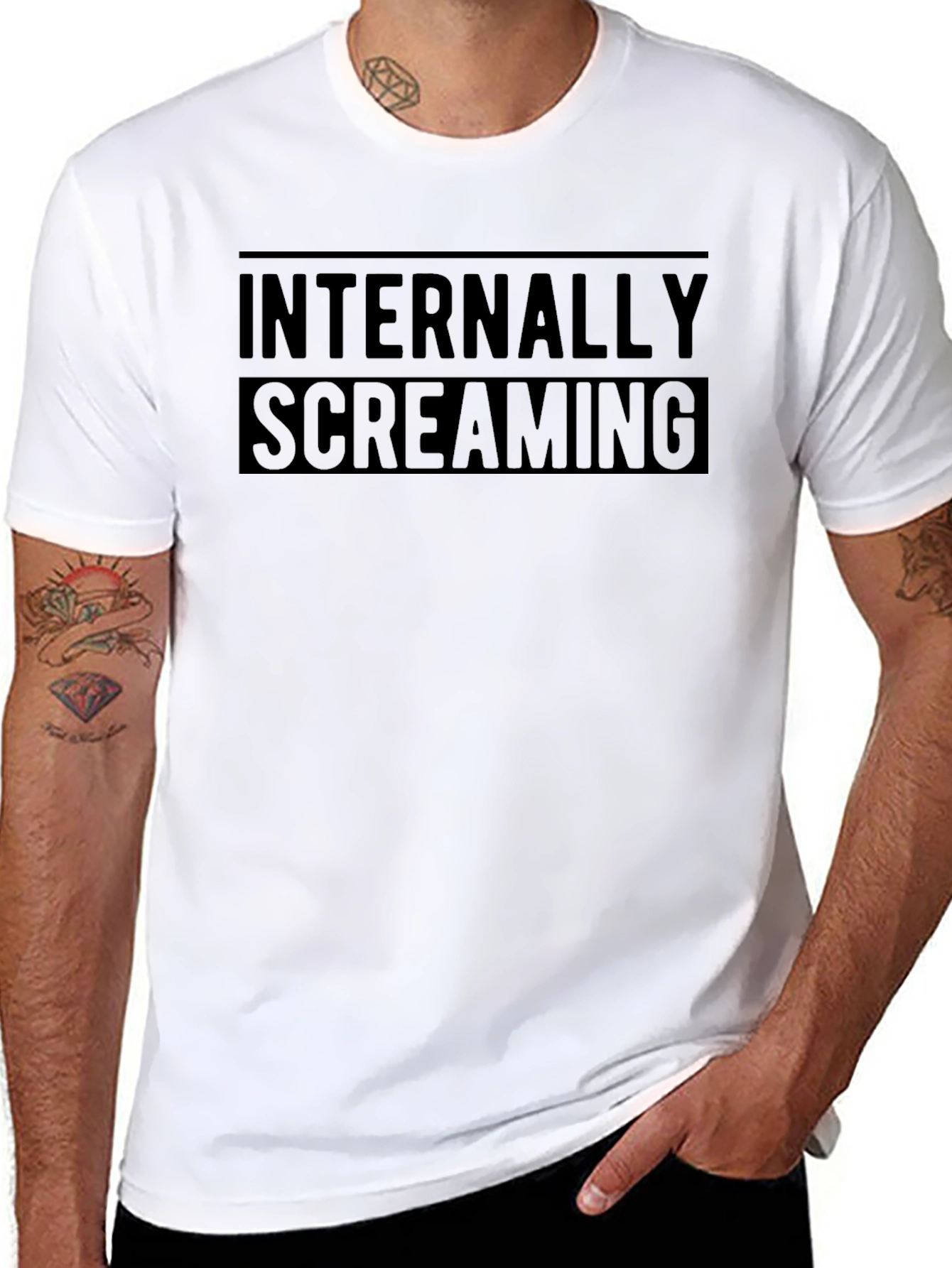Internally Screaming Graphic Tee - Black T-Shirt