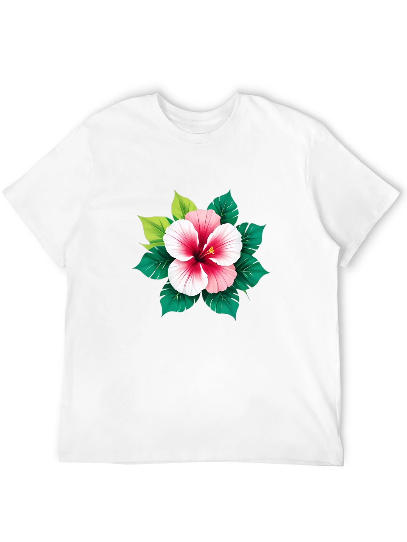 Hibiscus Flower Graphic T-Shirt