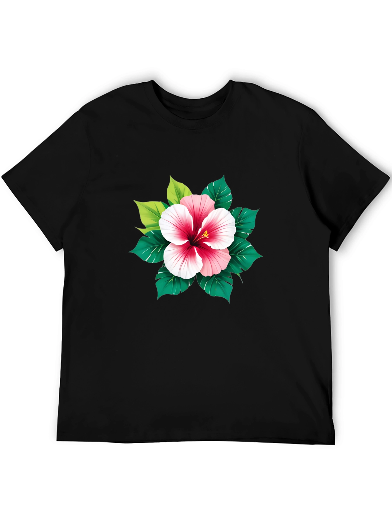 Hibiscus Flower Graphic T-Shirt