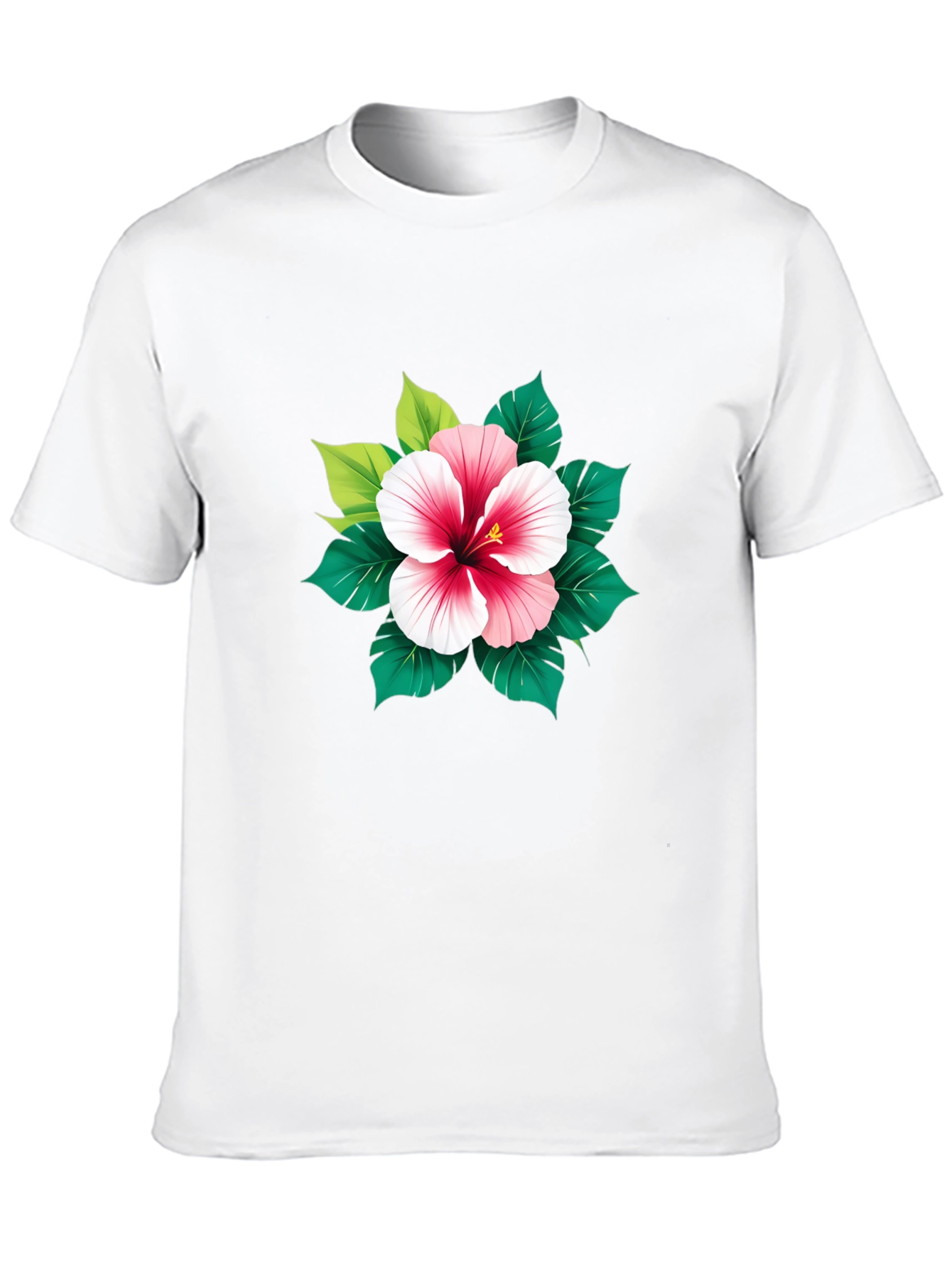 Hibiscus Flower Graphic T-Shirt