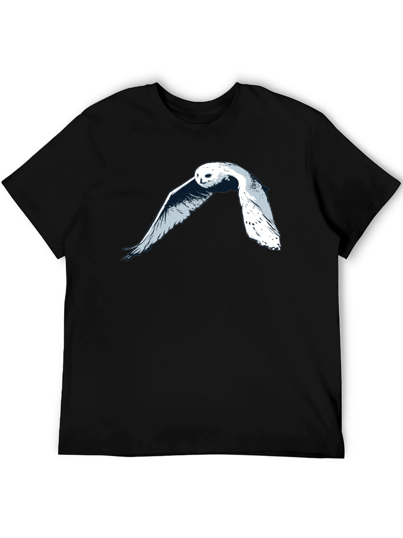 Owl Graphic T-Shirt - Black