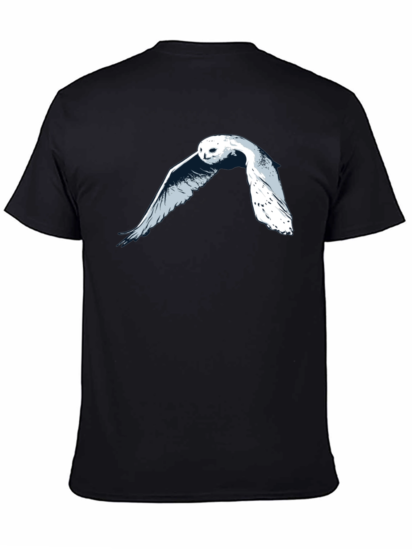 Owl Graphic T-Shirt - Black
