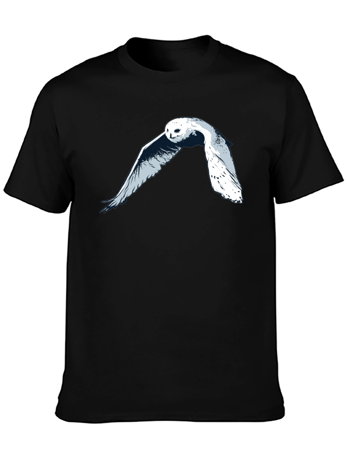 Owl Graphic T-Shirt - Black