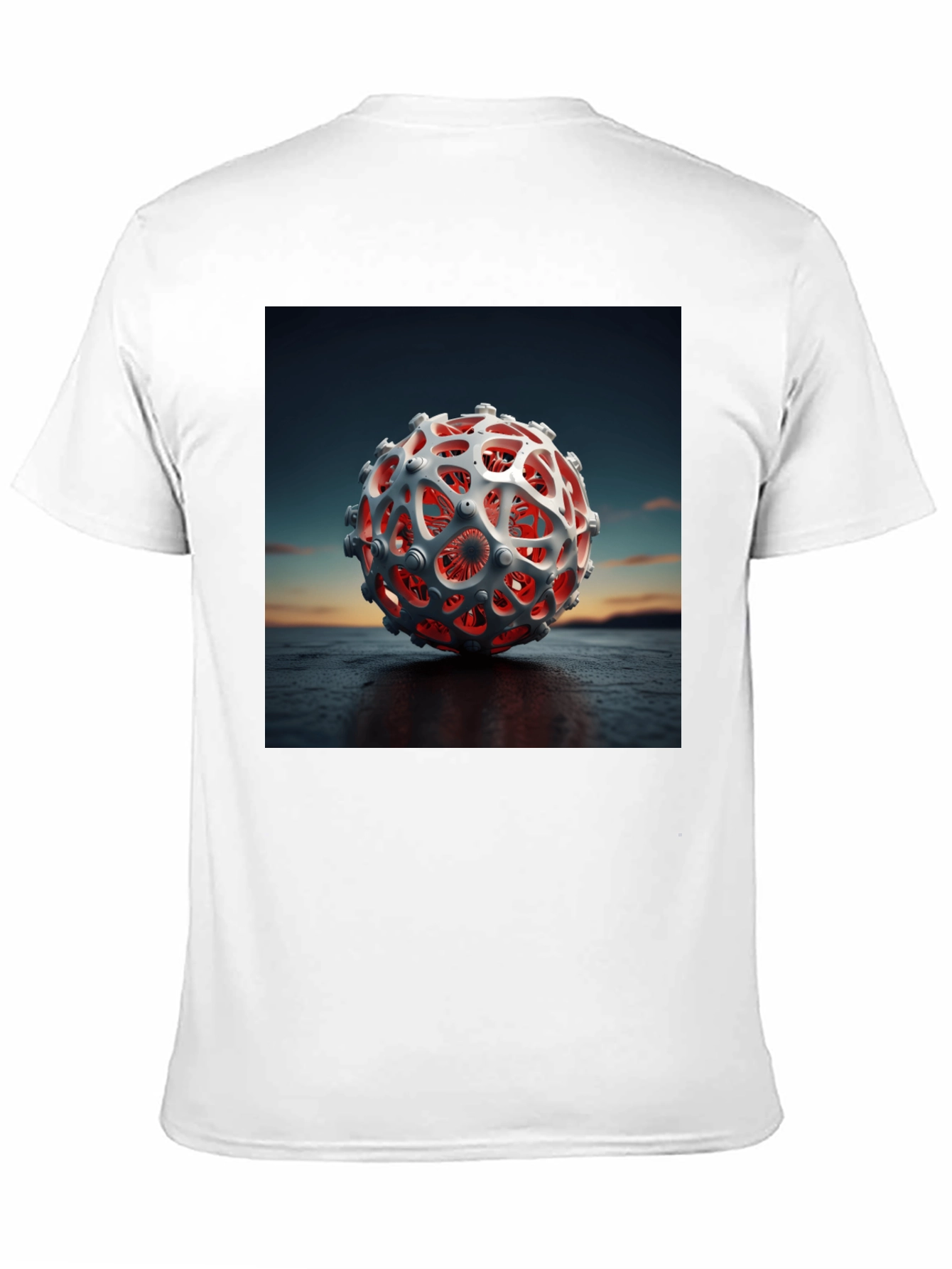 Abstract 3D Sphere Graphic Tee