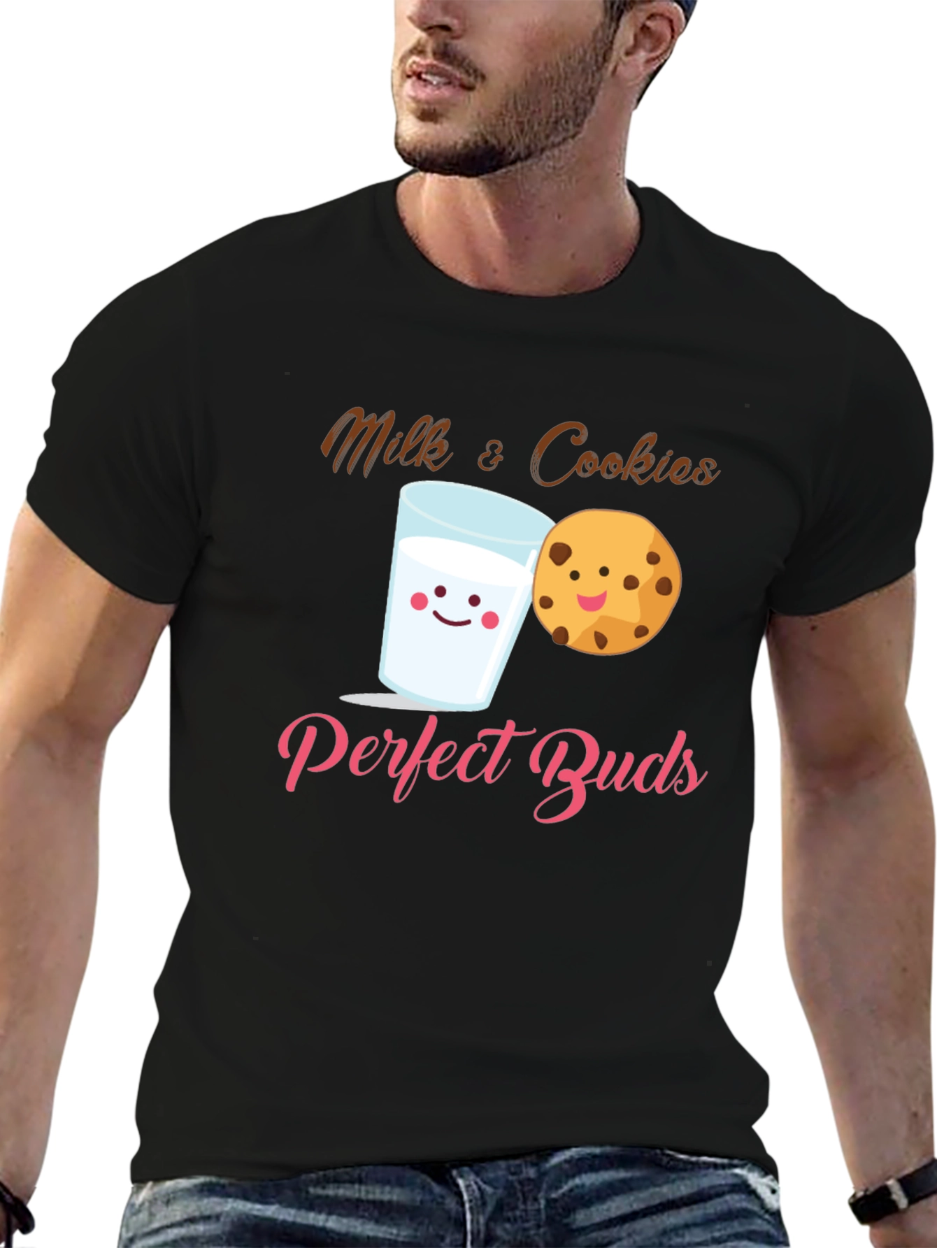 Milk & Cookies Perfect Buds Black T-Shirt