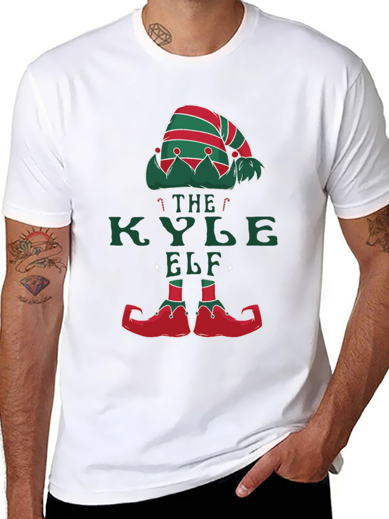 Kyle Elf Christmas T-Shirt - Holiday Fun