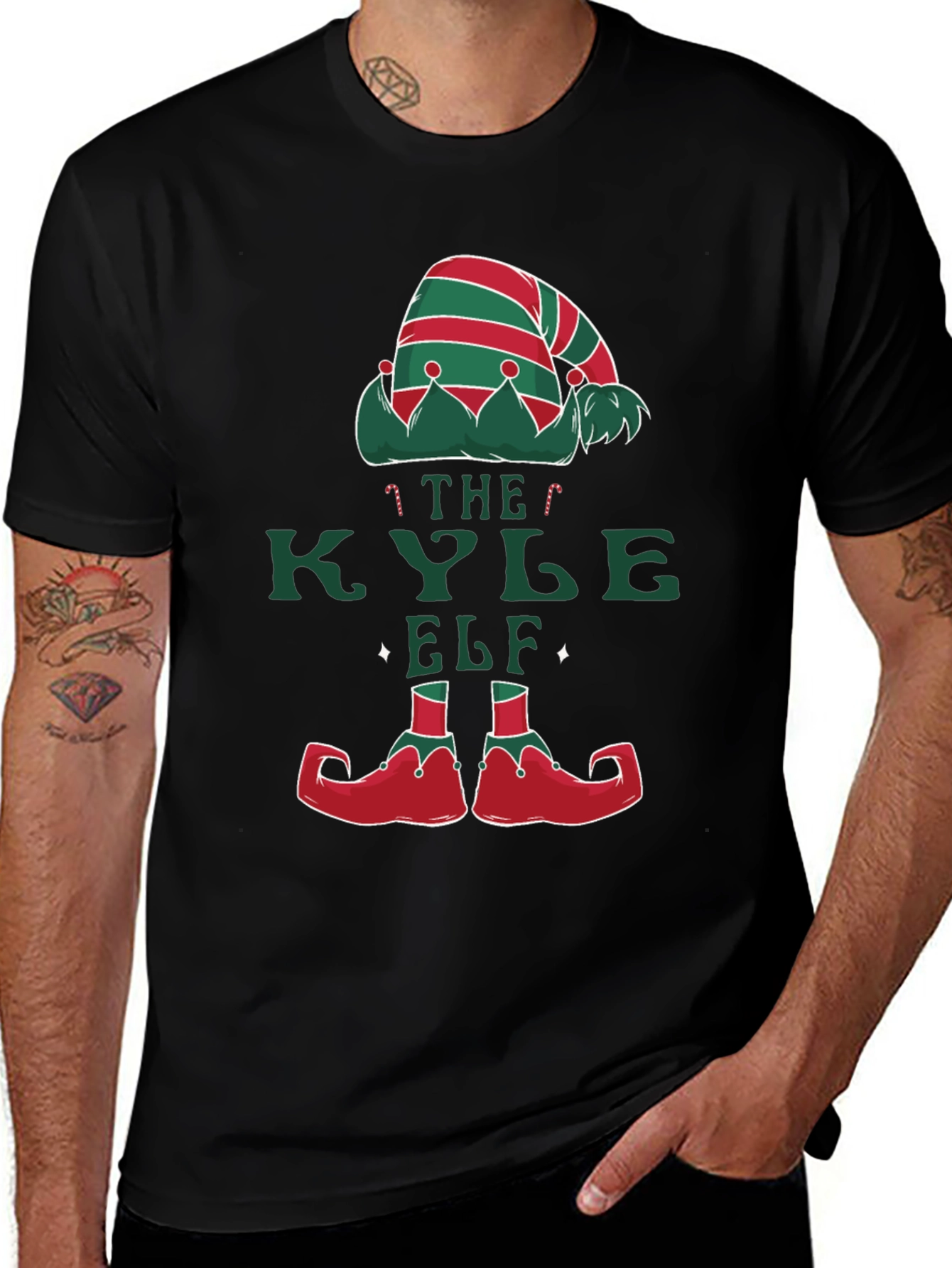 Kyle Elf Christmas T-Shirt - Holiday Fun