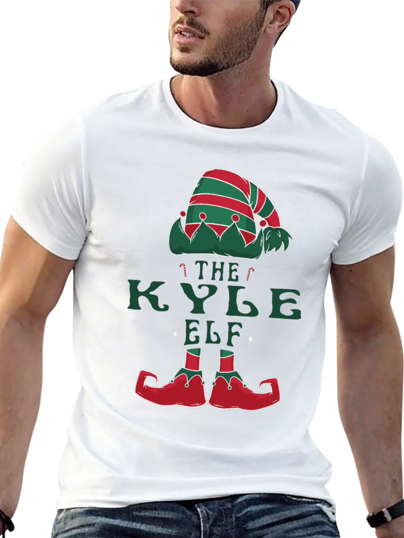 Kyle Elf Christmas T-Shirt - Holiday Fun