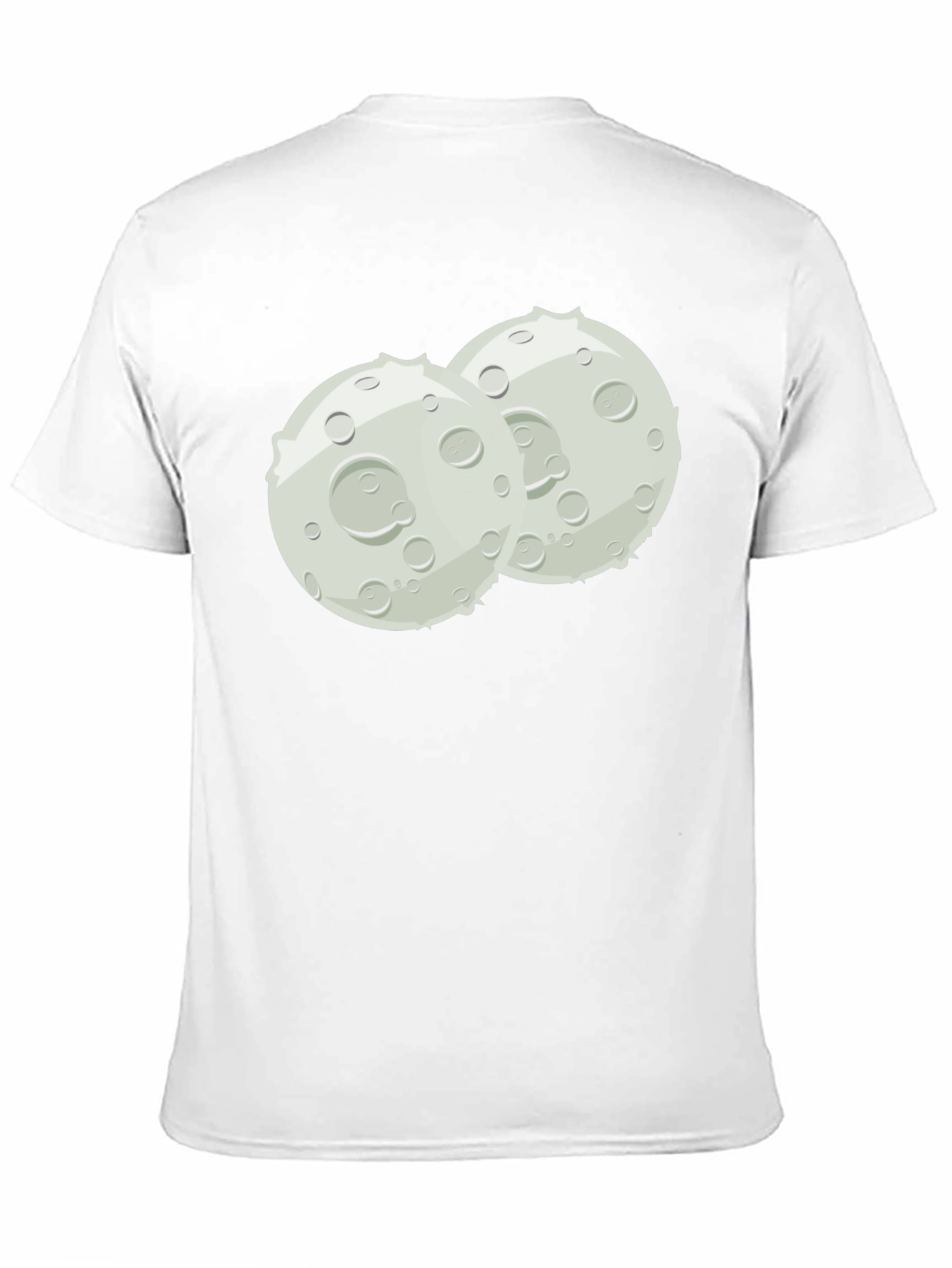 Cartoon Moon Graphic Black Tee