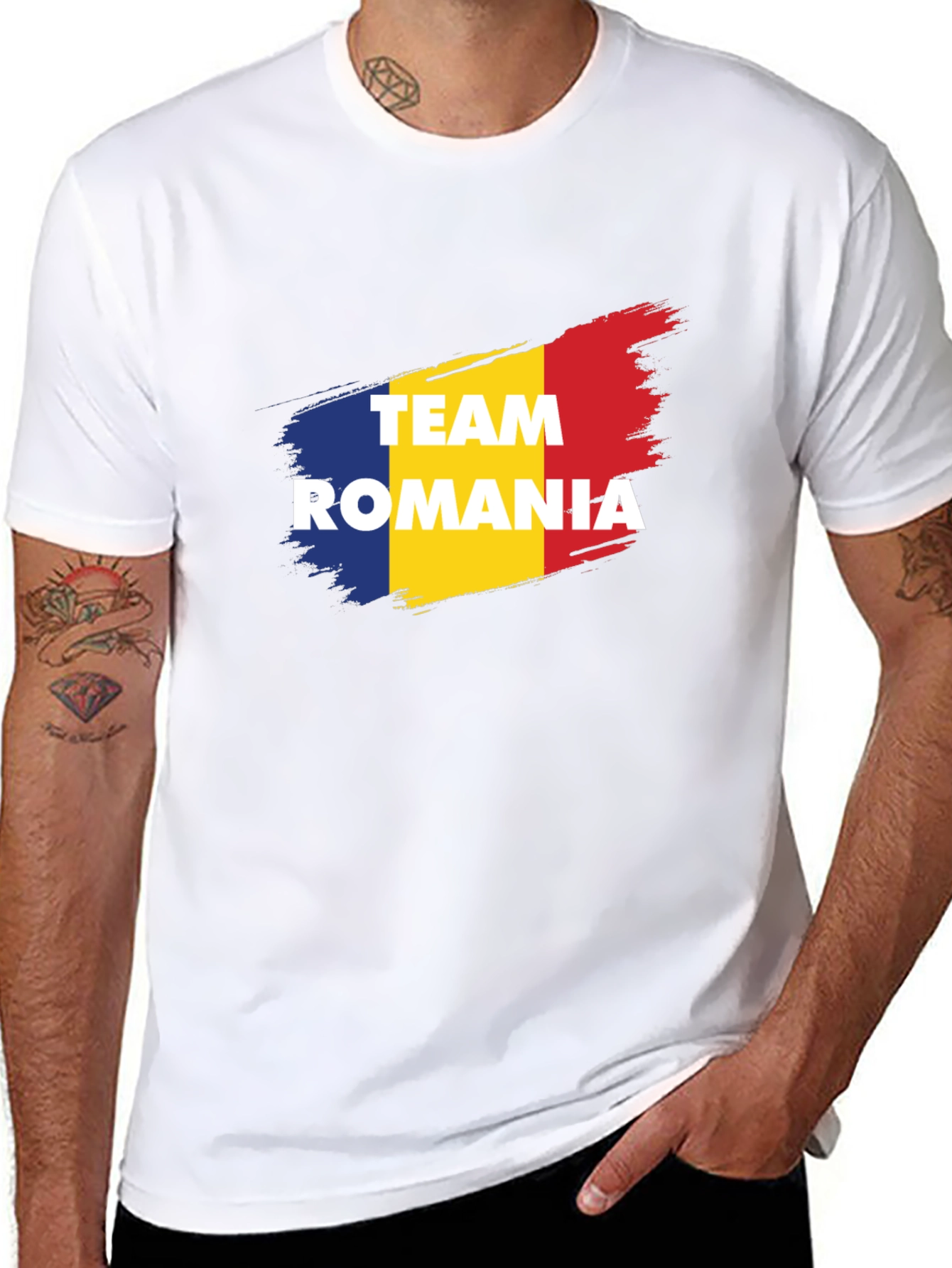 Romania Team Pride T-Shirt - Black