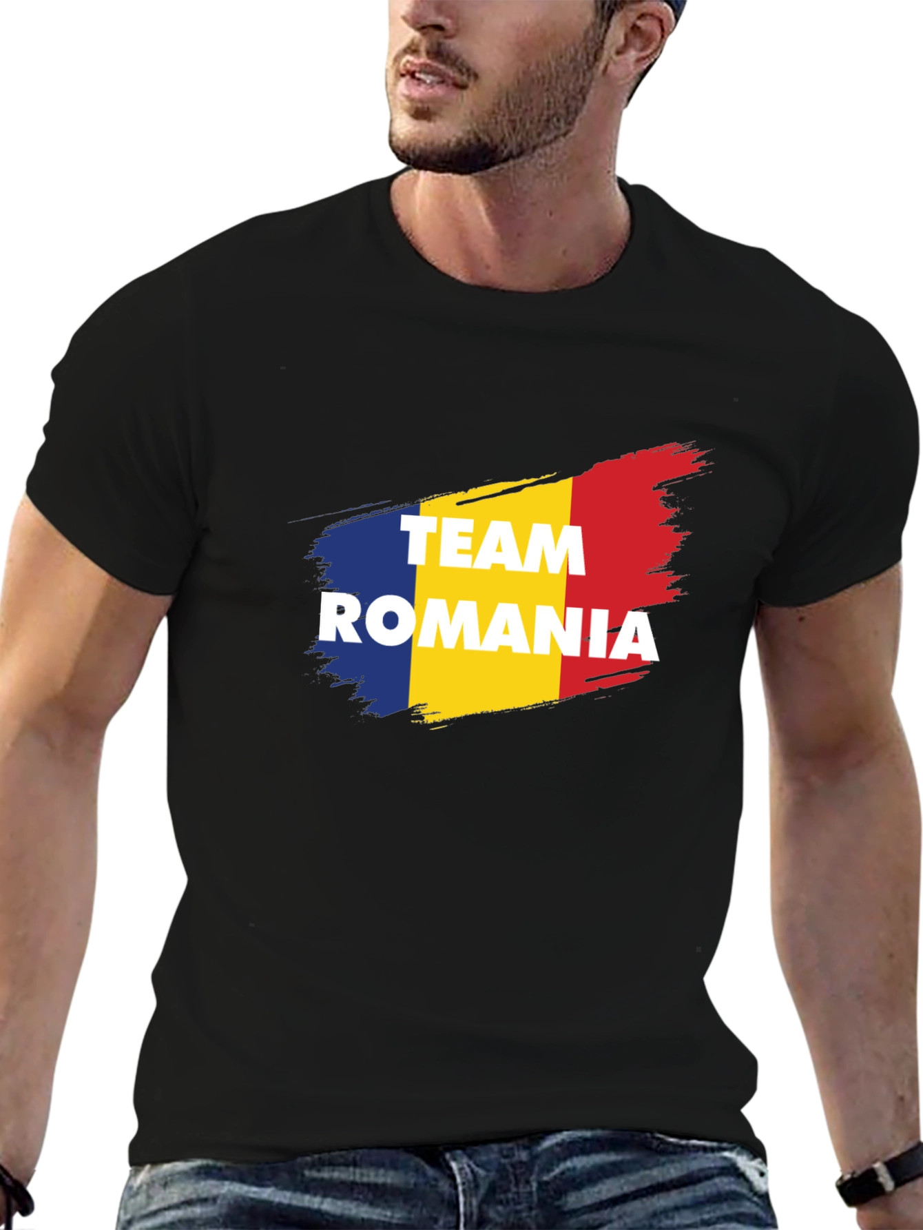 Romania Team Pride T-Shirt - Black
