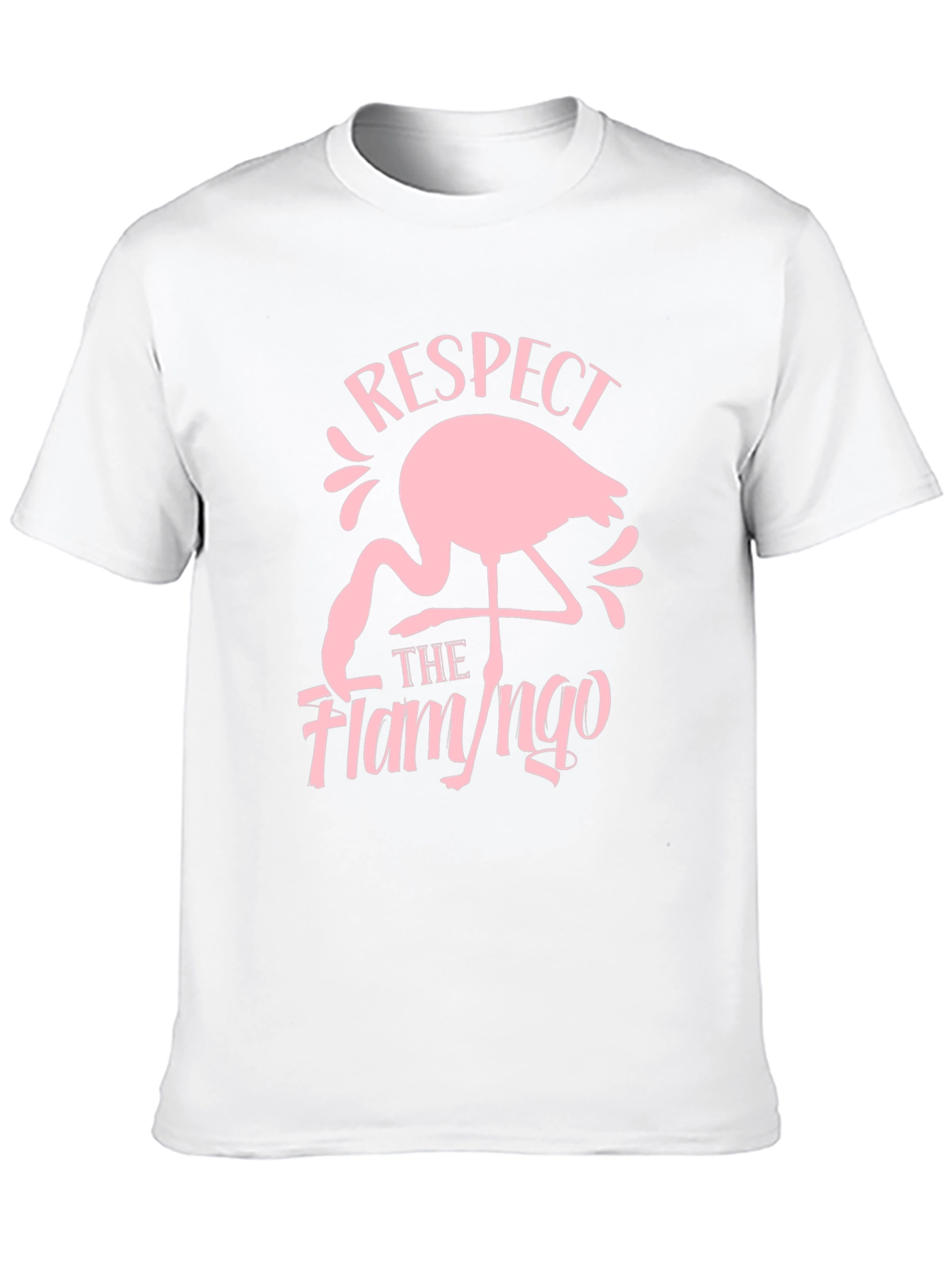 Respect the Flamingo Black Graphic Tee