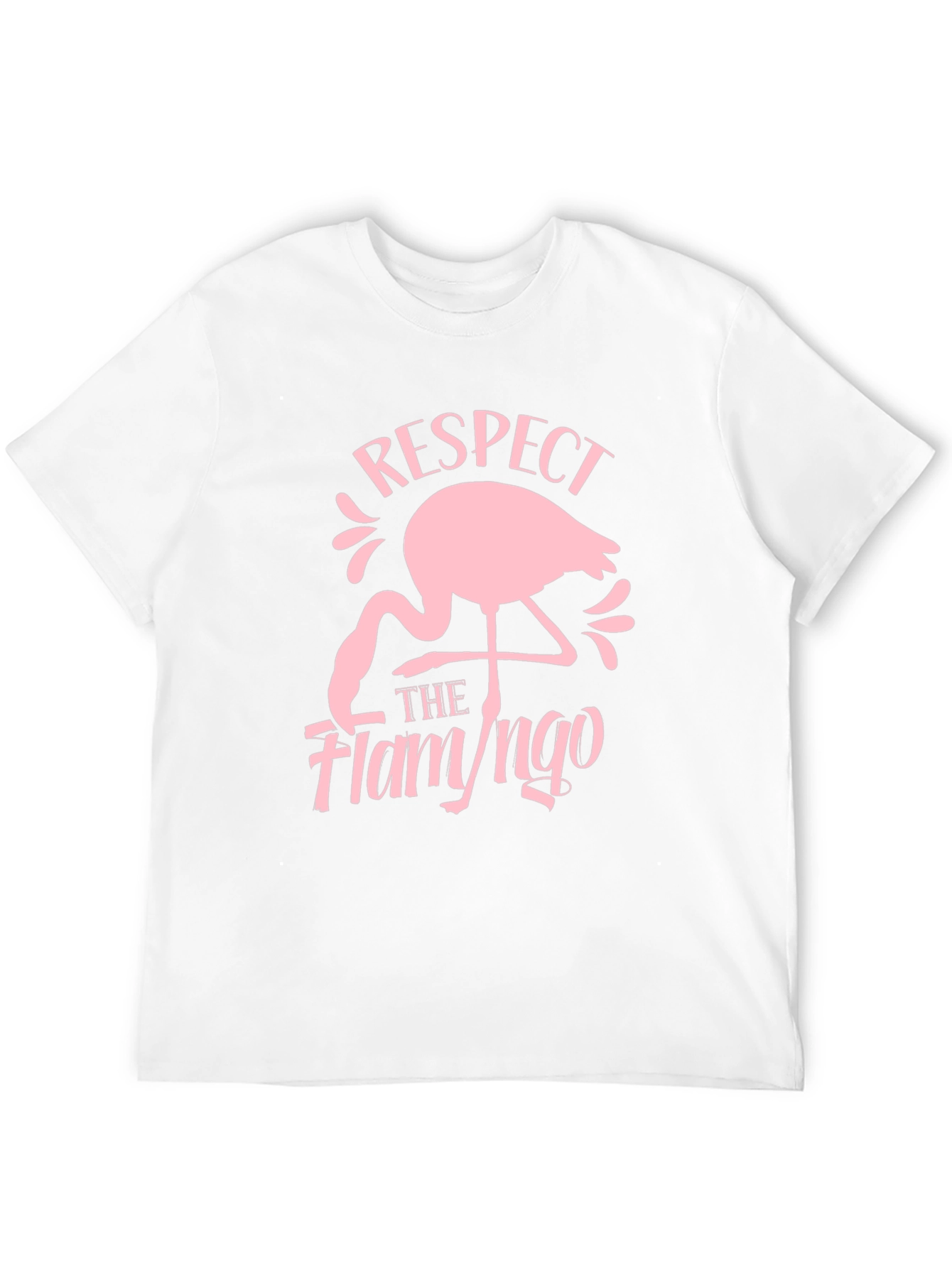 Respect the Flamingo Black Graphic Tee