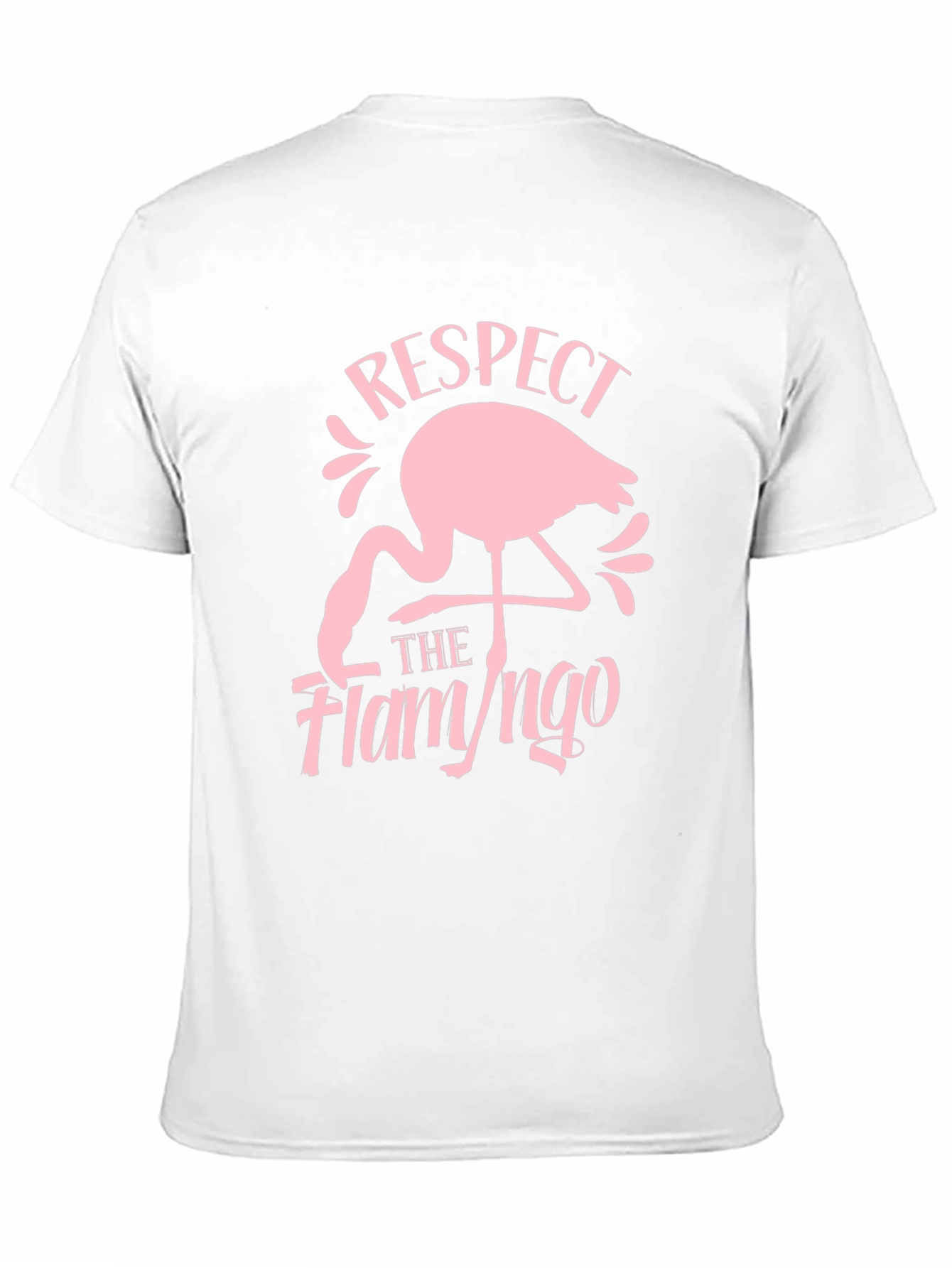 Respect the Flamingo Black Graphic Tee