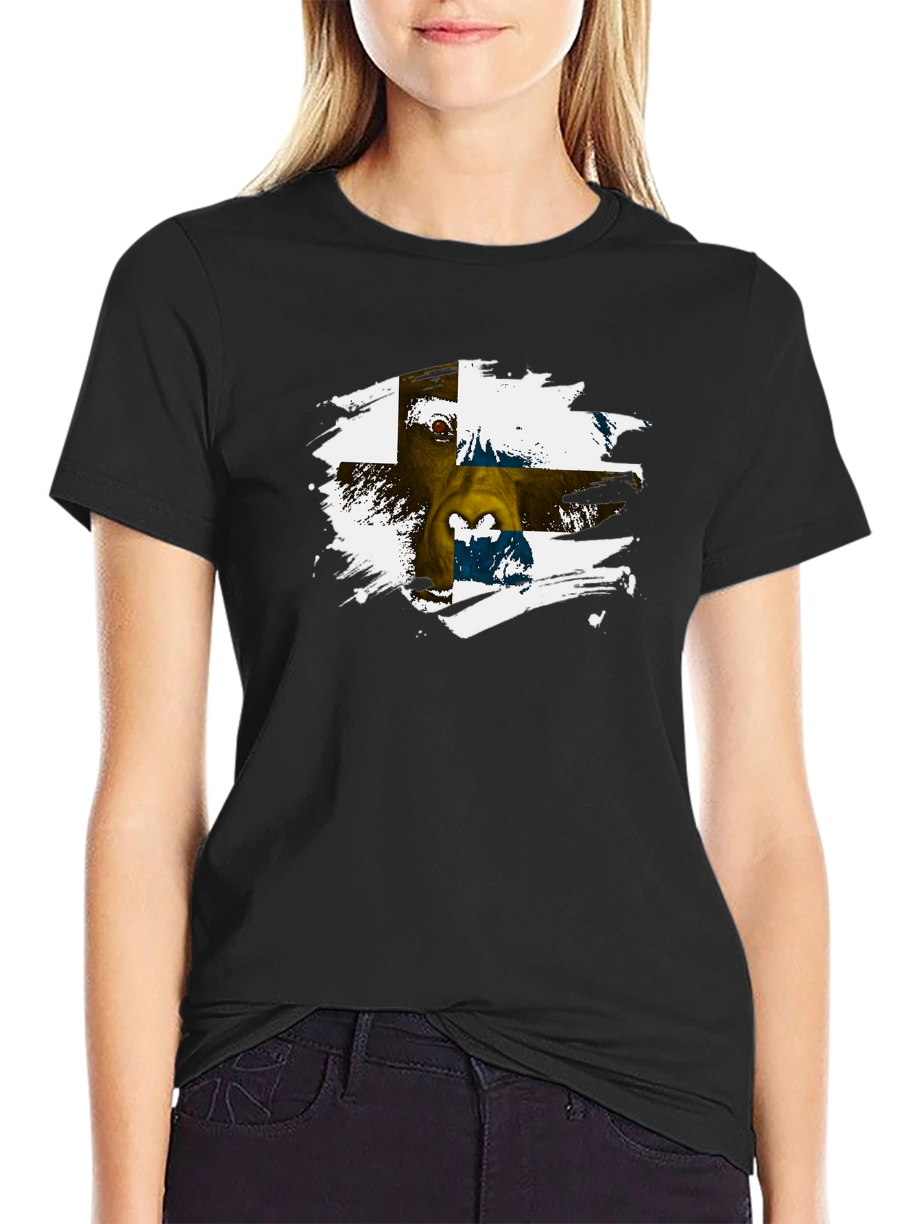 Unique Graphic Tee: Animal Art T-Shirt
