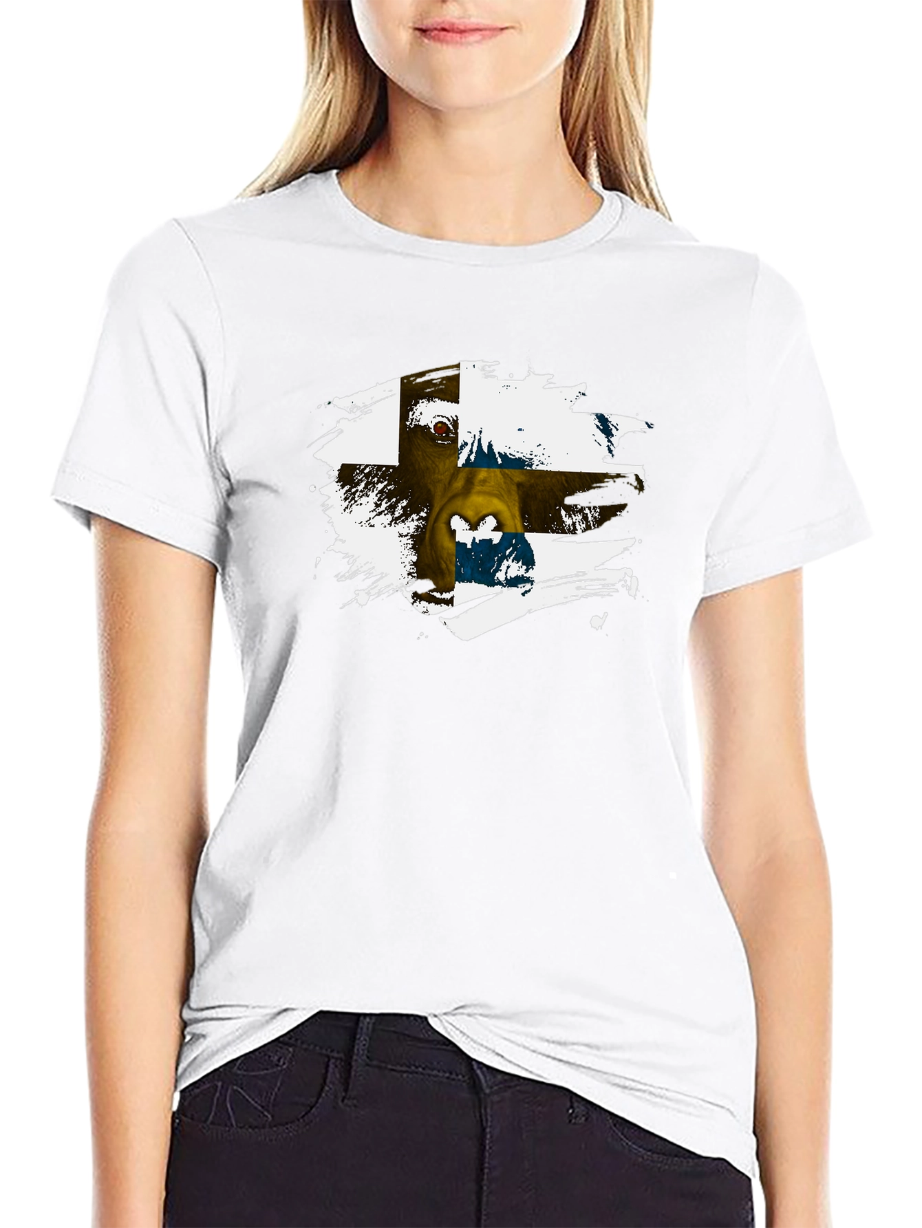 Unique Graphic Tee: Animal Art T-Shirt