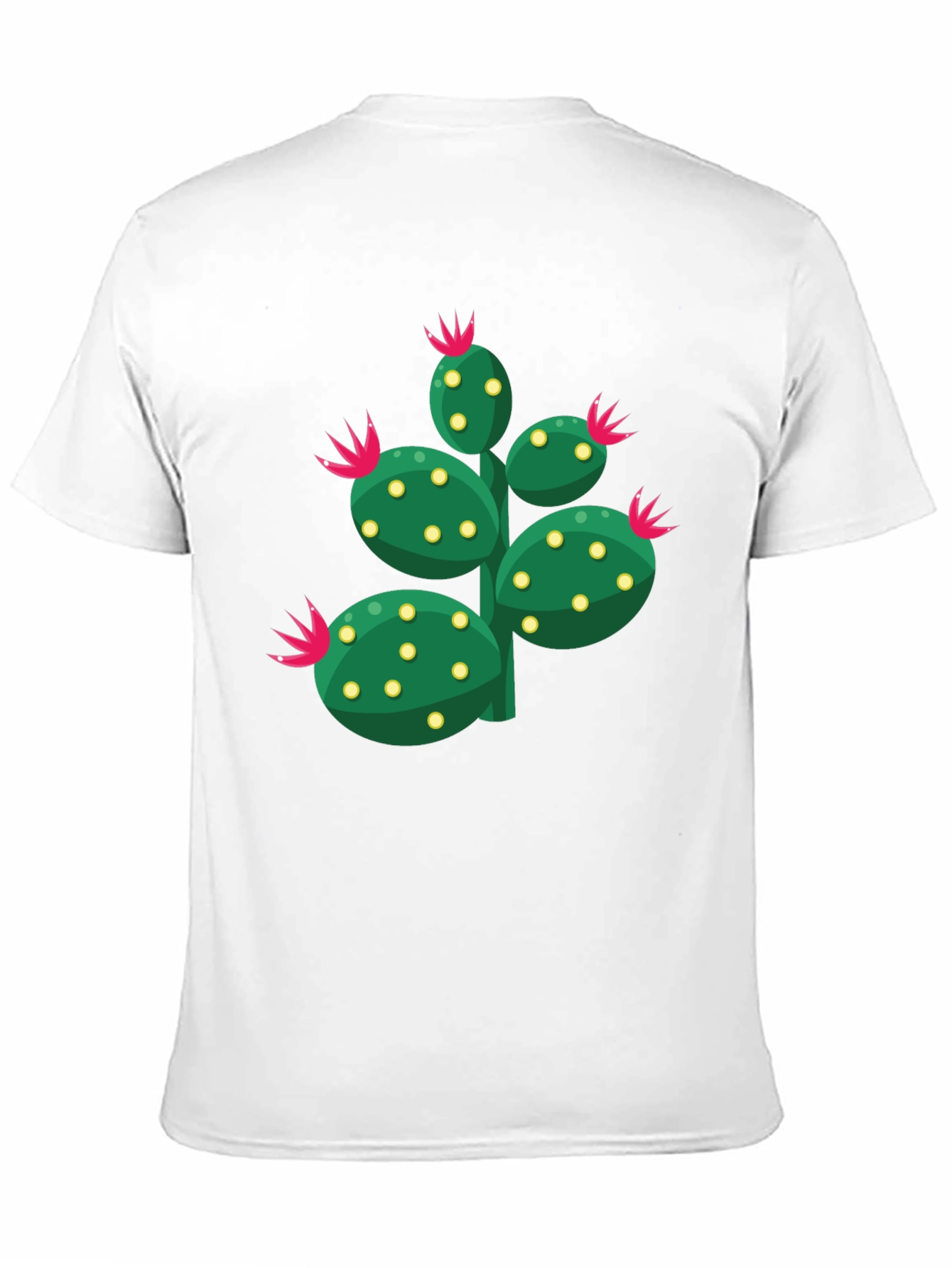 Cactus Graphic Print Crew Neck T-Shirt