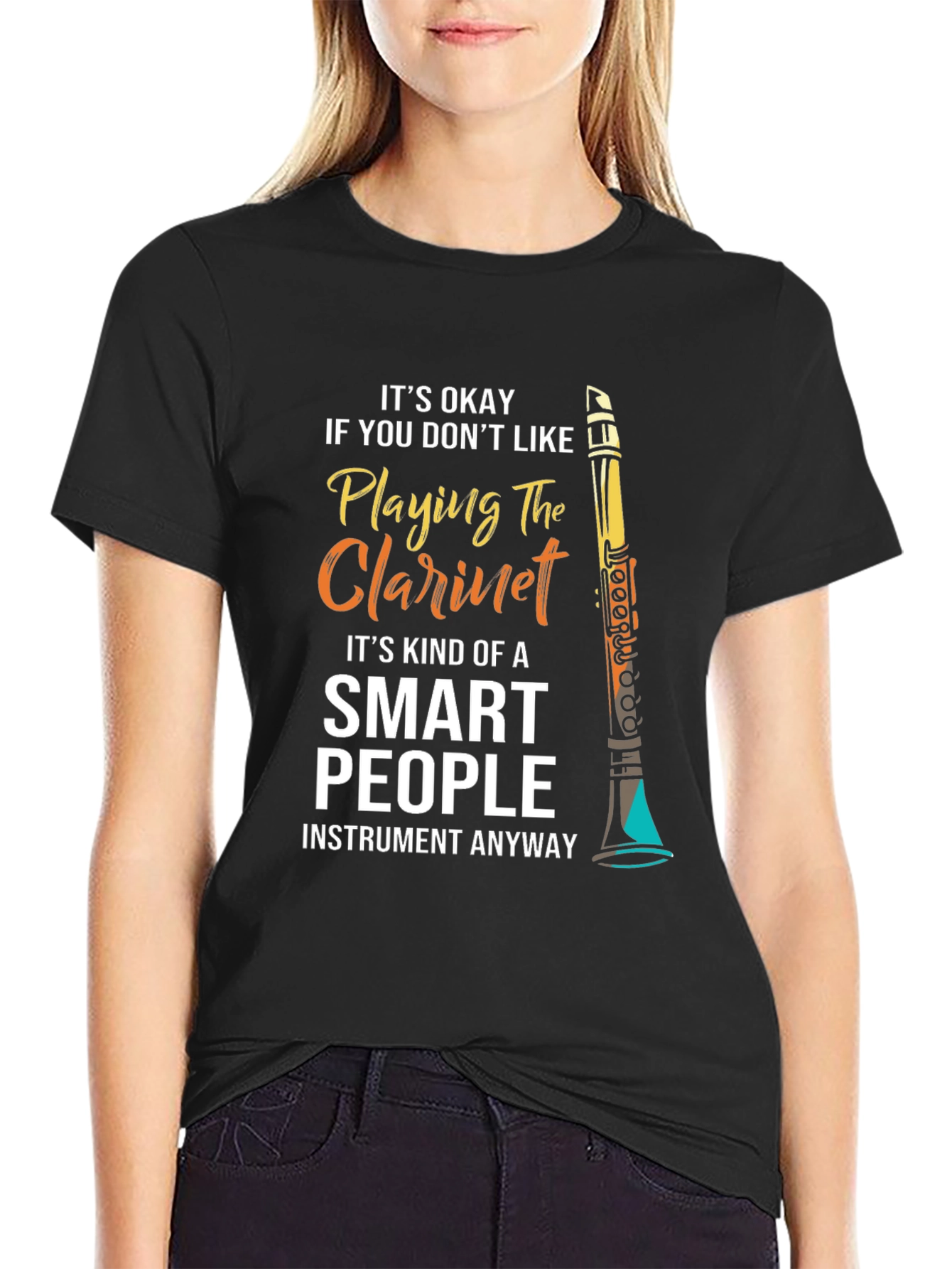 Funny Clarinet Player T-Shirt for Smart People