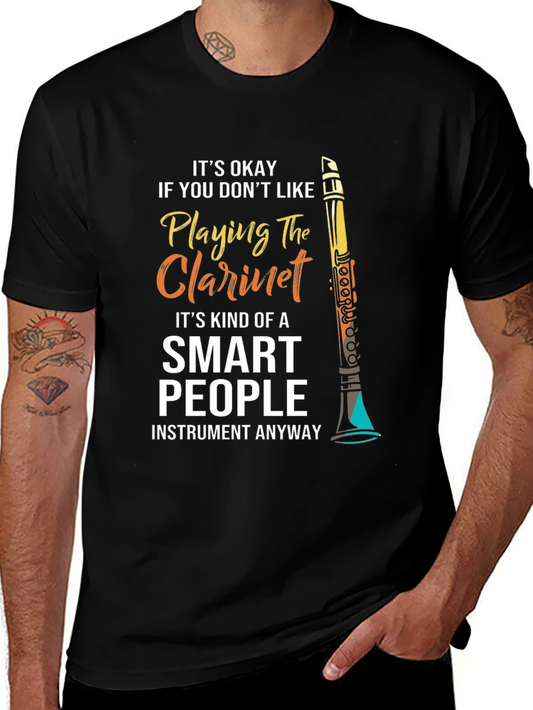 Funny Clarinet Player T-Shirt for Smart People