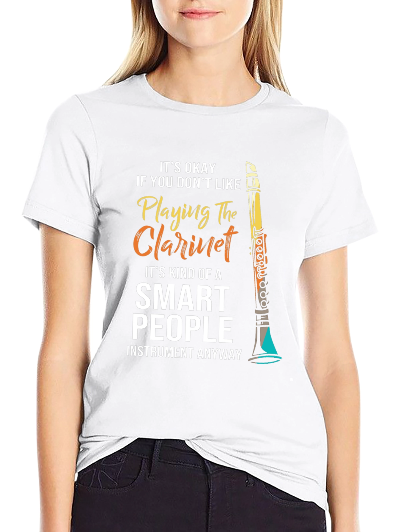 Funny Clarinet Player T-Shirt for Smart People