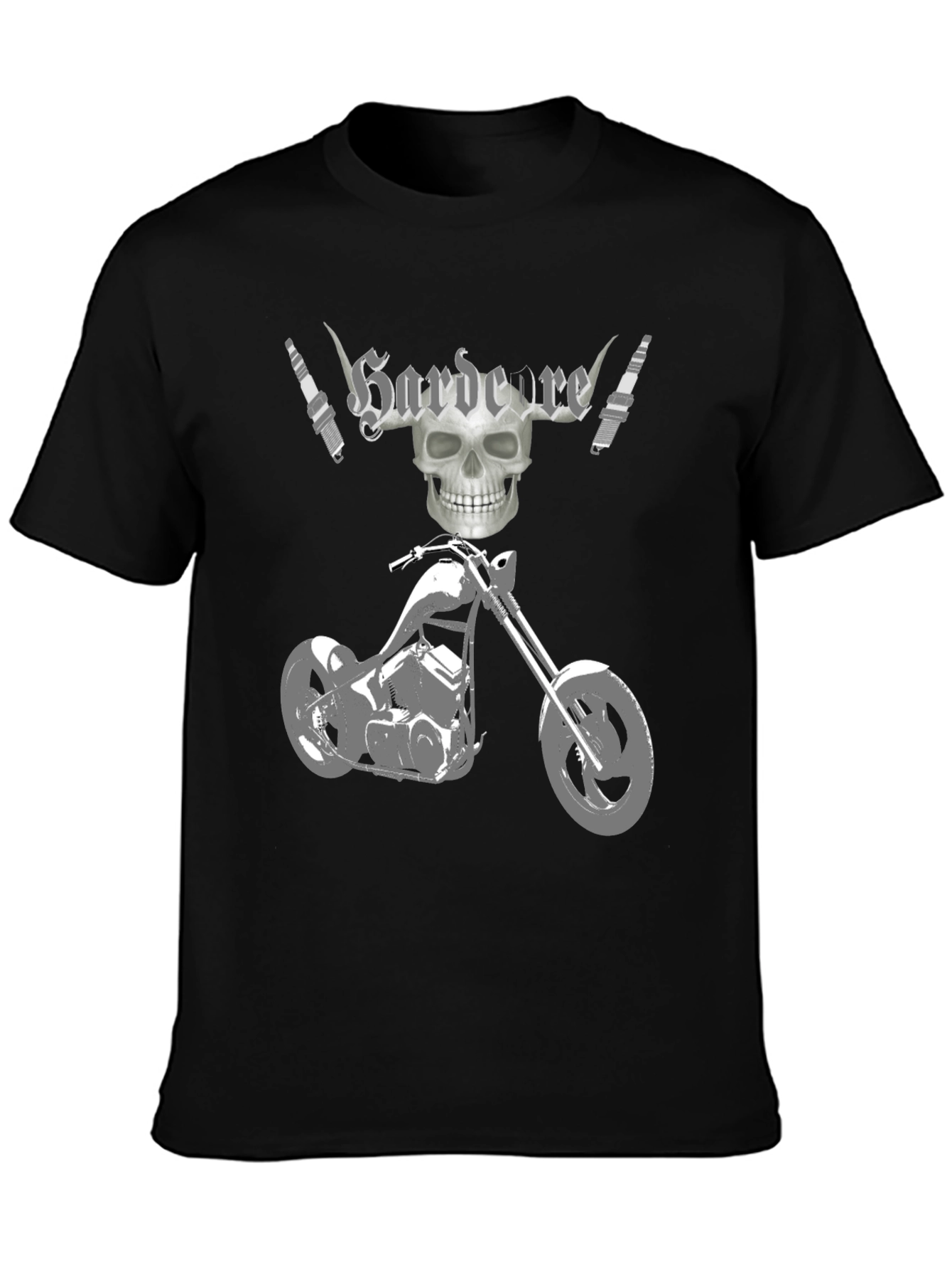 Hardcore Motorcycle Graphic T-Shirt