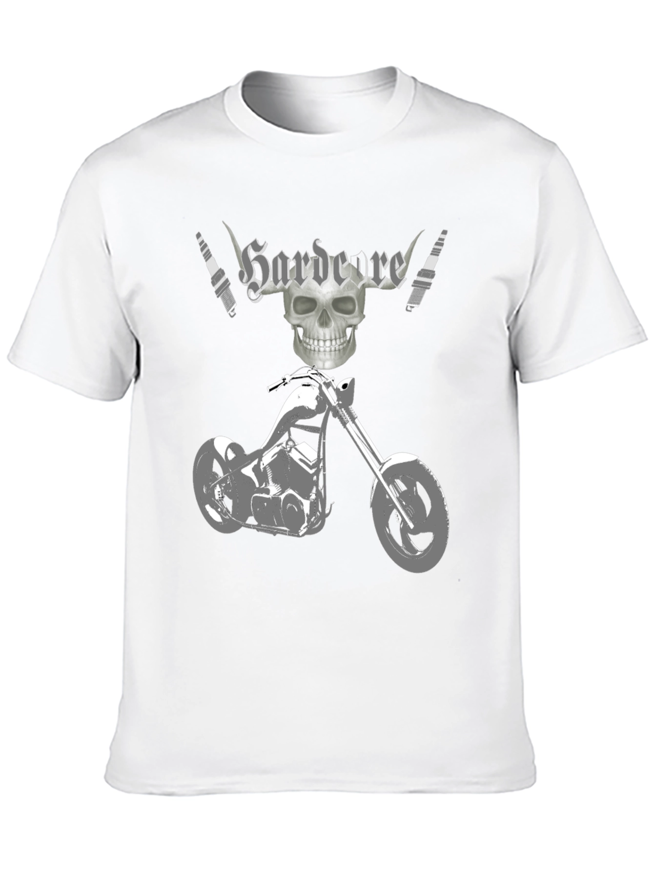 Hardcore Motorcycle Graphic T-Shirt