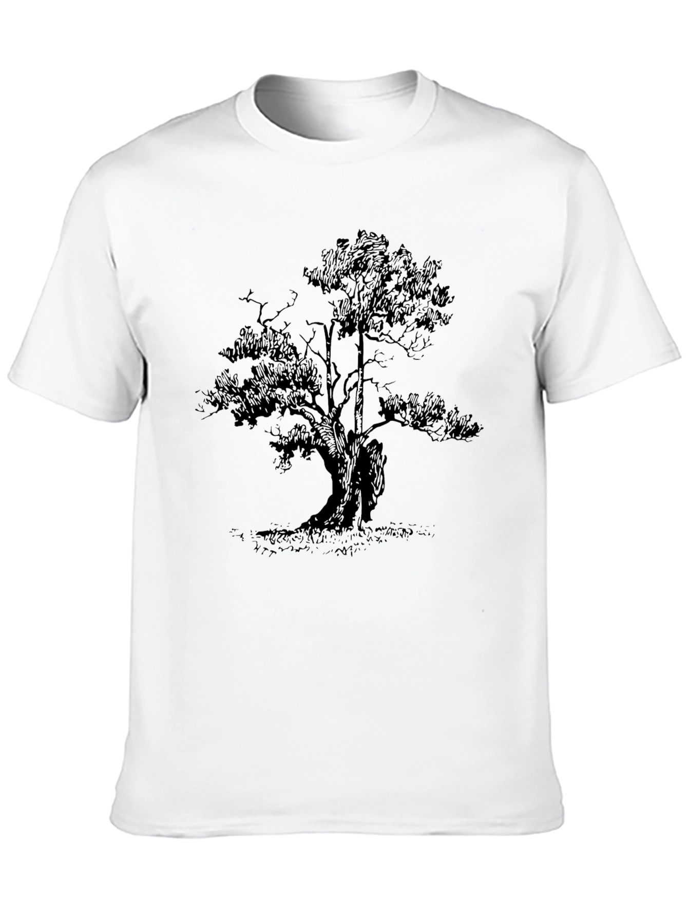Black Tree Graphic Tee - Nature Inspired Style