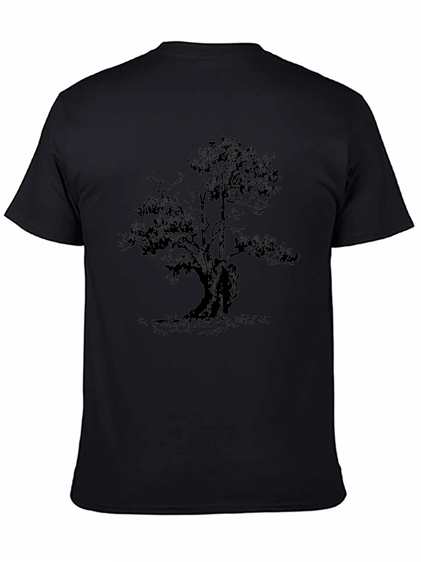Black Tree Graphic Tee - Nature Inspired Style