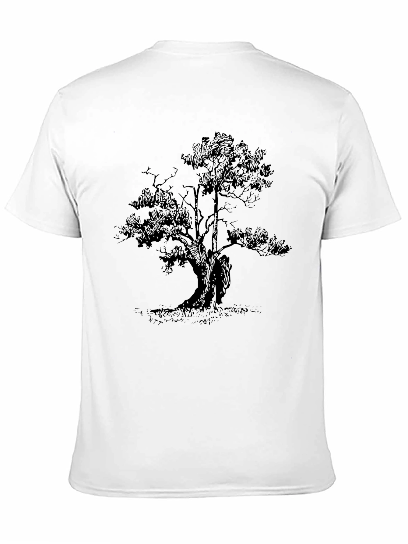 Black Tree Graphic Tee - Nature Inspired Style