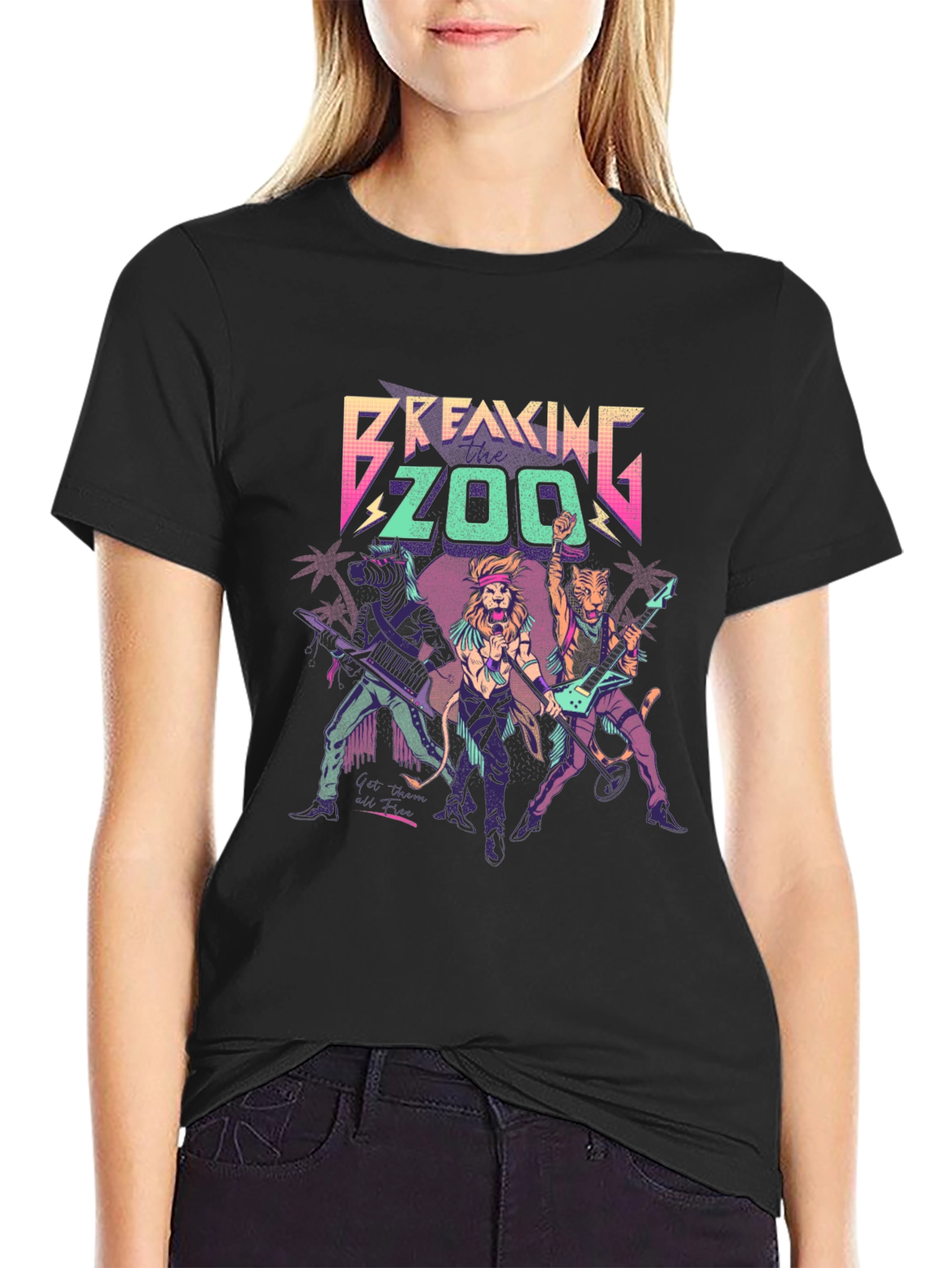 Breaking Zoo Black T-Shirt