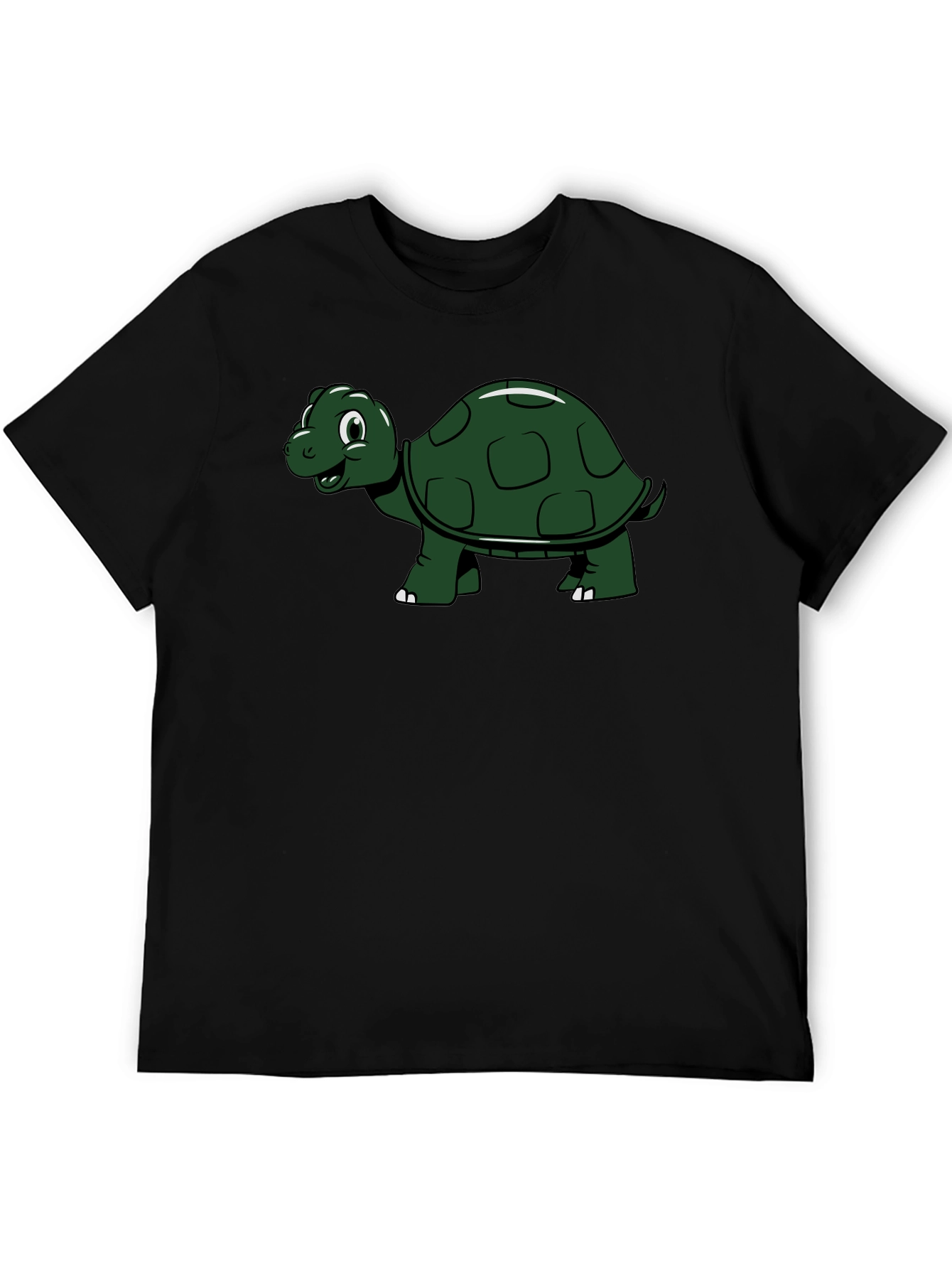 Turtle Graphic Tee - Black Casual Shirt