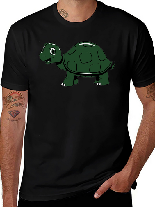 Turtle Graphic Tee - Black Casual Shirt