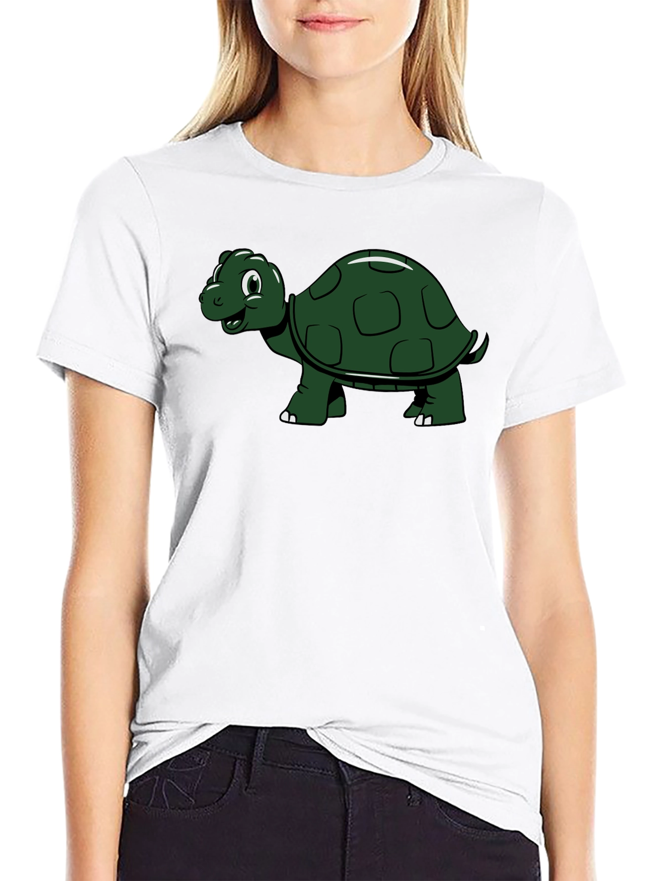 Turtle Graphic Tee - Black Casual Shirt