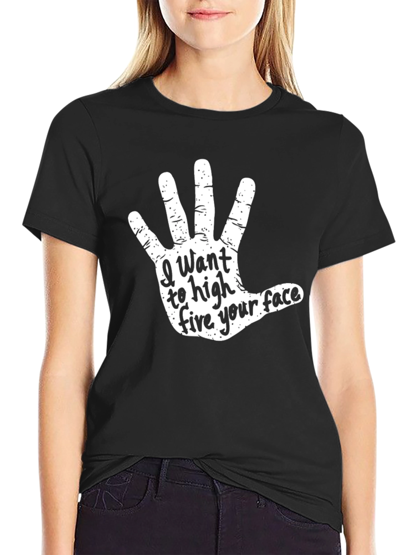 High Five Your Face Graphic Tee