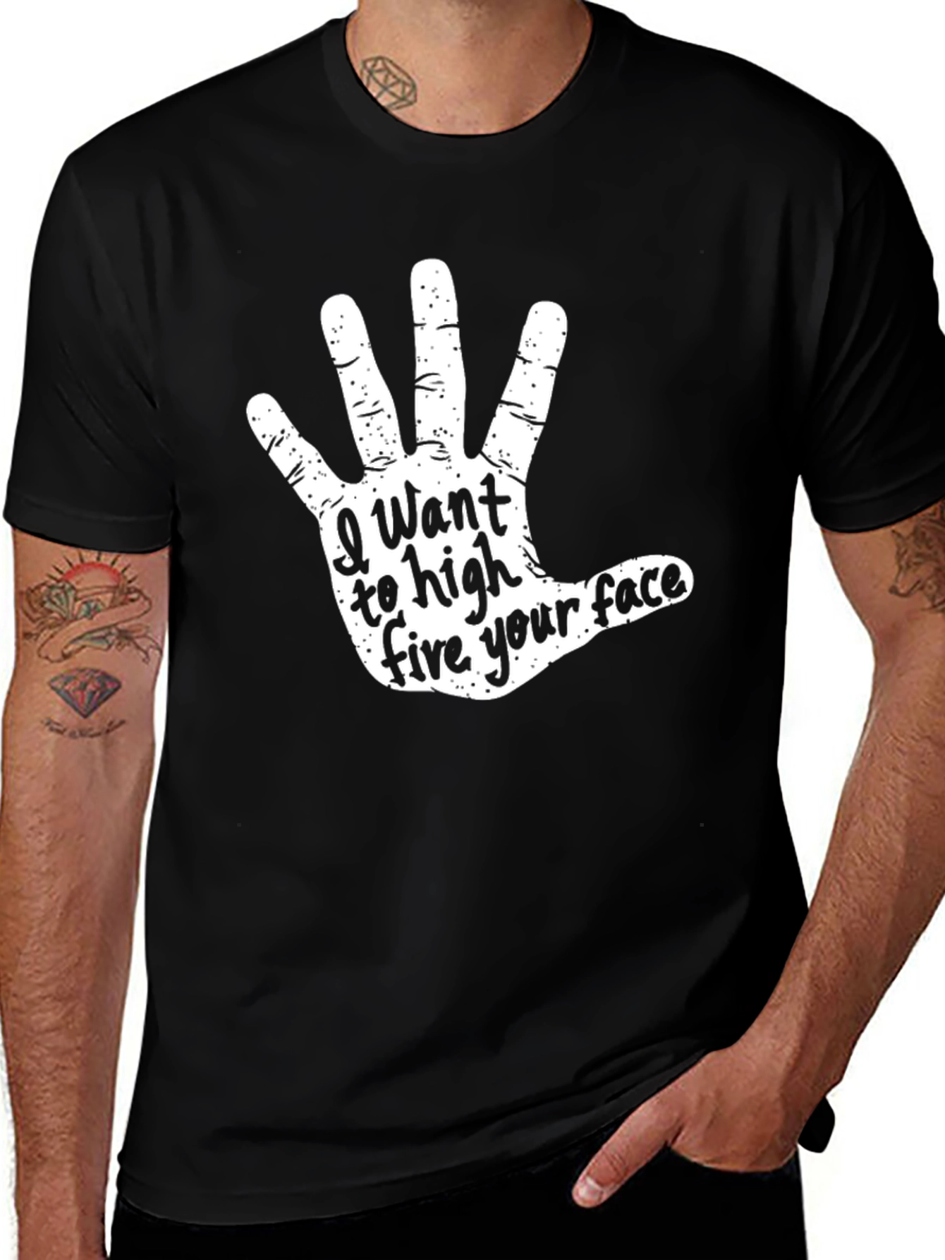 High Five Your Face Graphic Tee