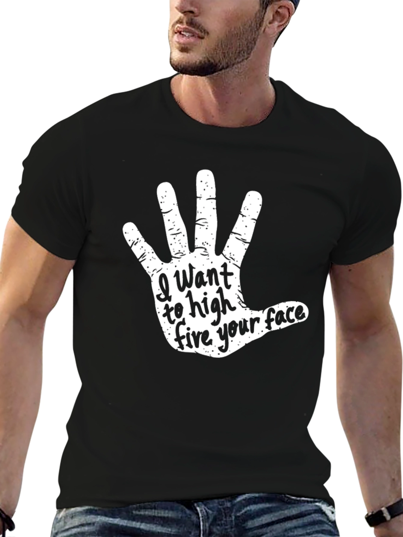High Five Your Face Graphic Tee