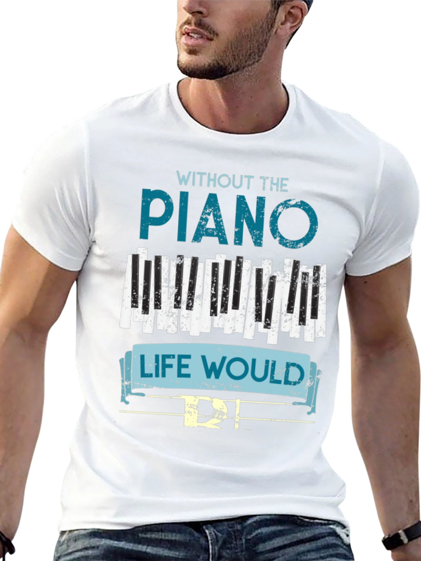 Piano Life Mens Graphic Tee