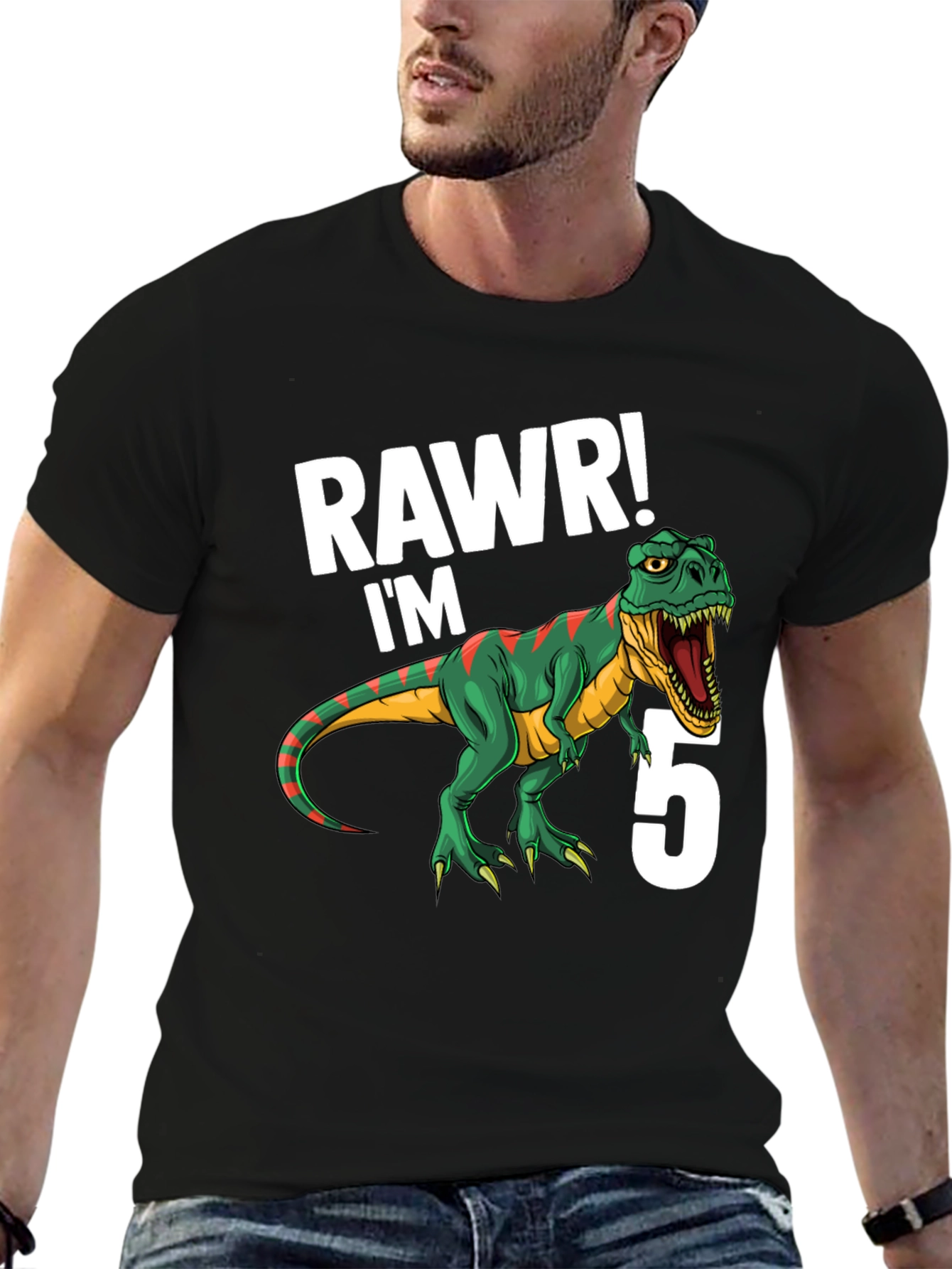 RAWR Im 5 Dinosaur Birthday T-Shirt
