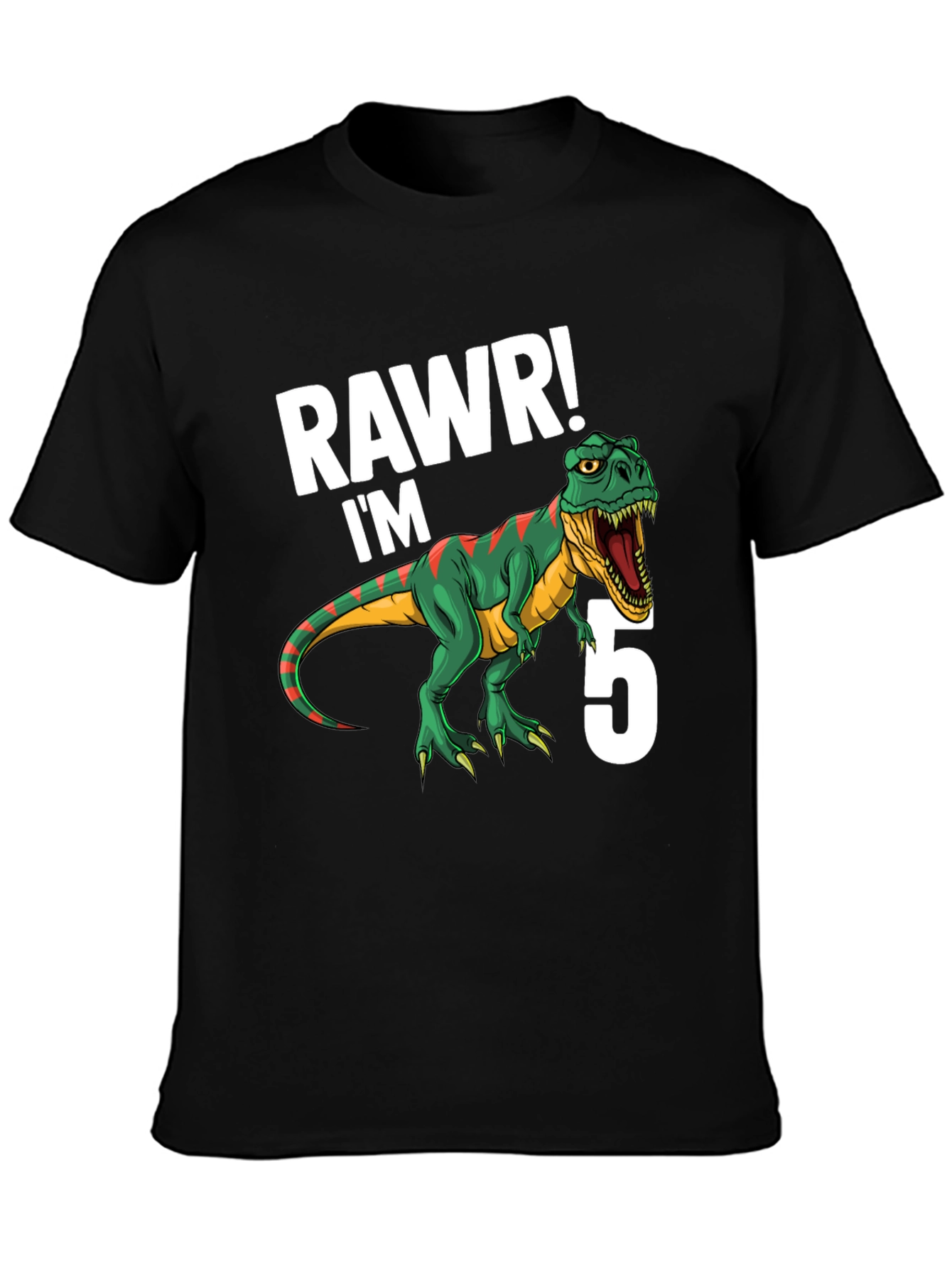 RAWR Im 5 Dinosaur Birthday T-Shirt