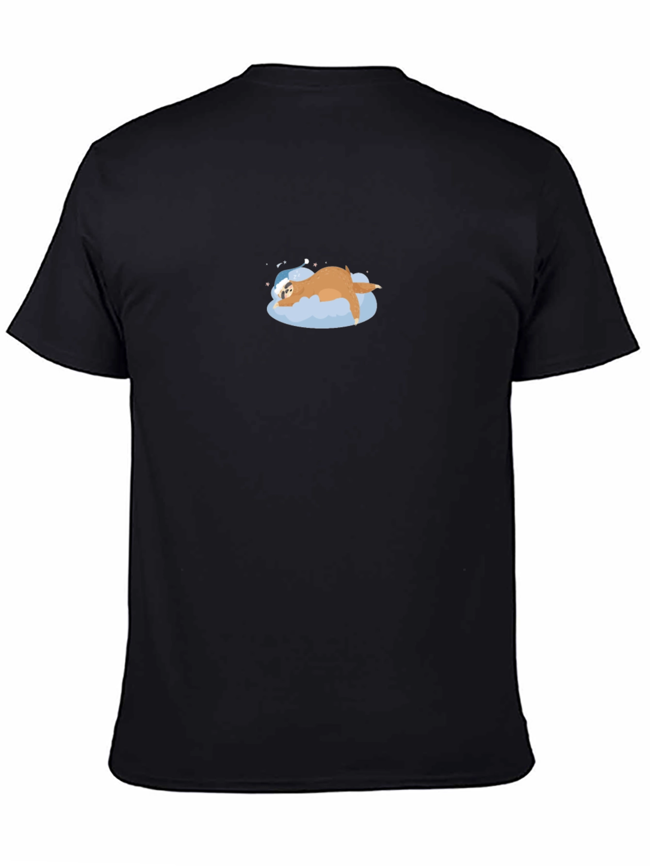 Mens Sloth Sleeping on Cloud Graphic T-Shirt
