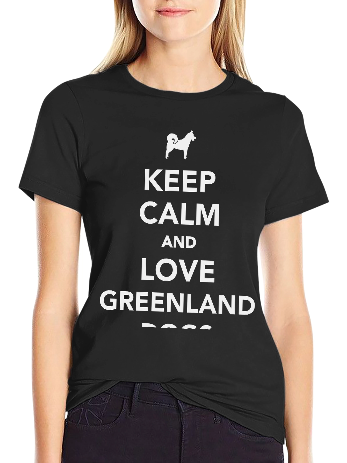 Keep Calm & Love Greenland Dog Breed T-Shirt