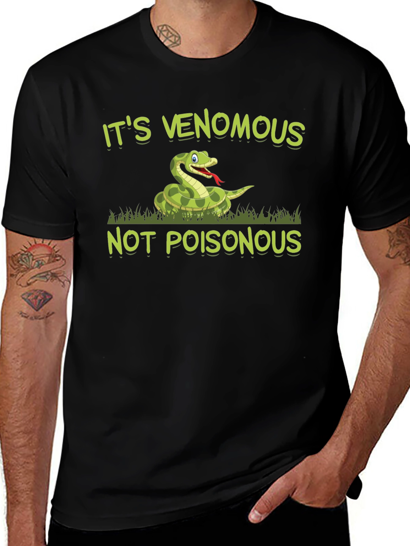 Venomous Snake T-Shirt - Funny Reptile Graphic Tee