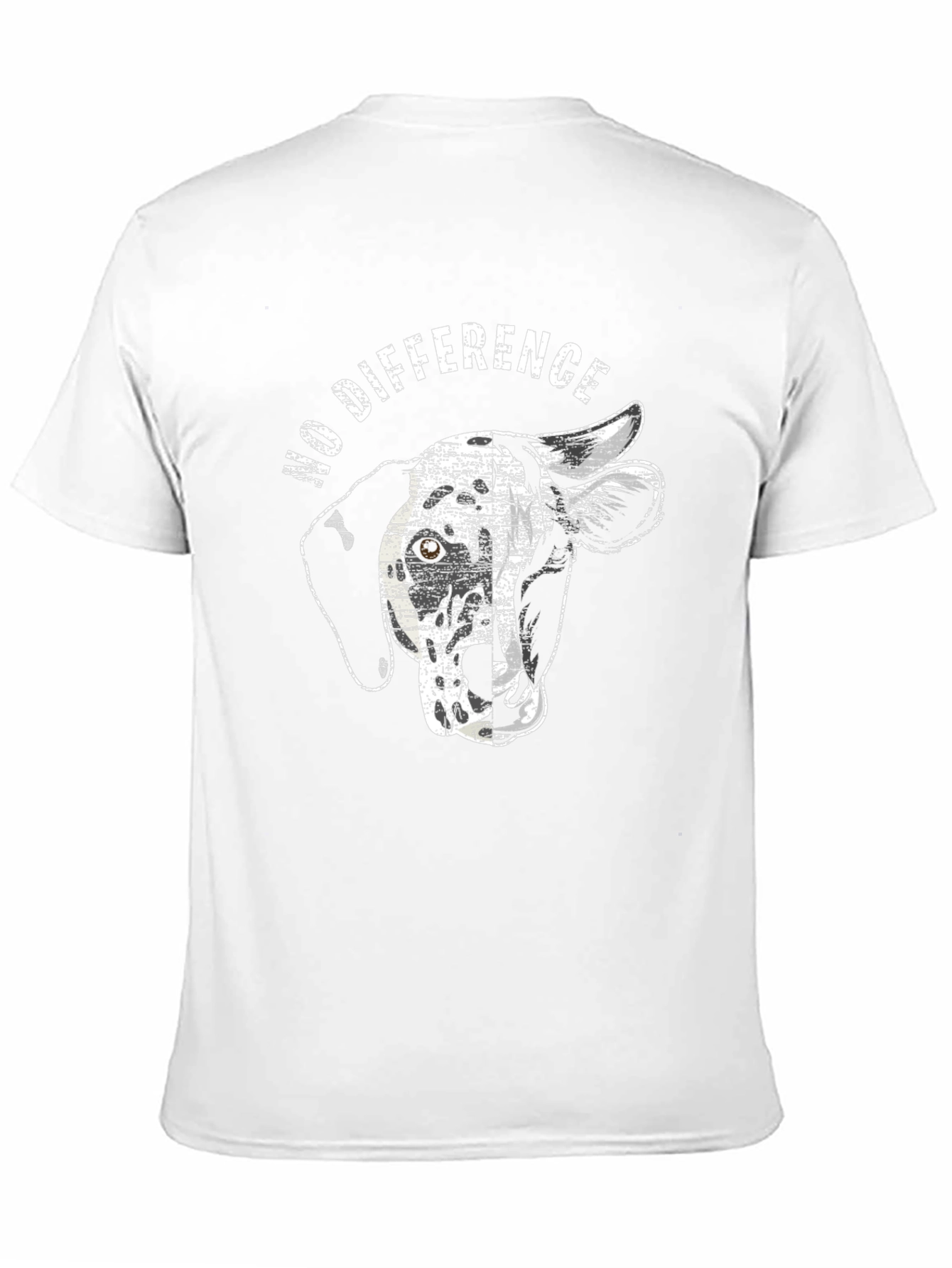 No Difference Dog Cow Animal Lover Unisex T-Shirt