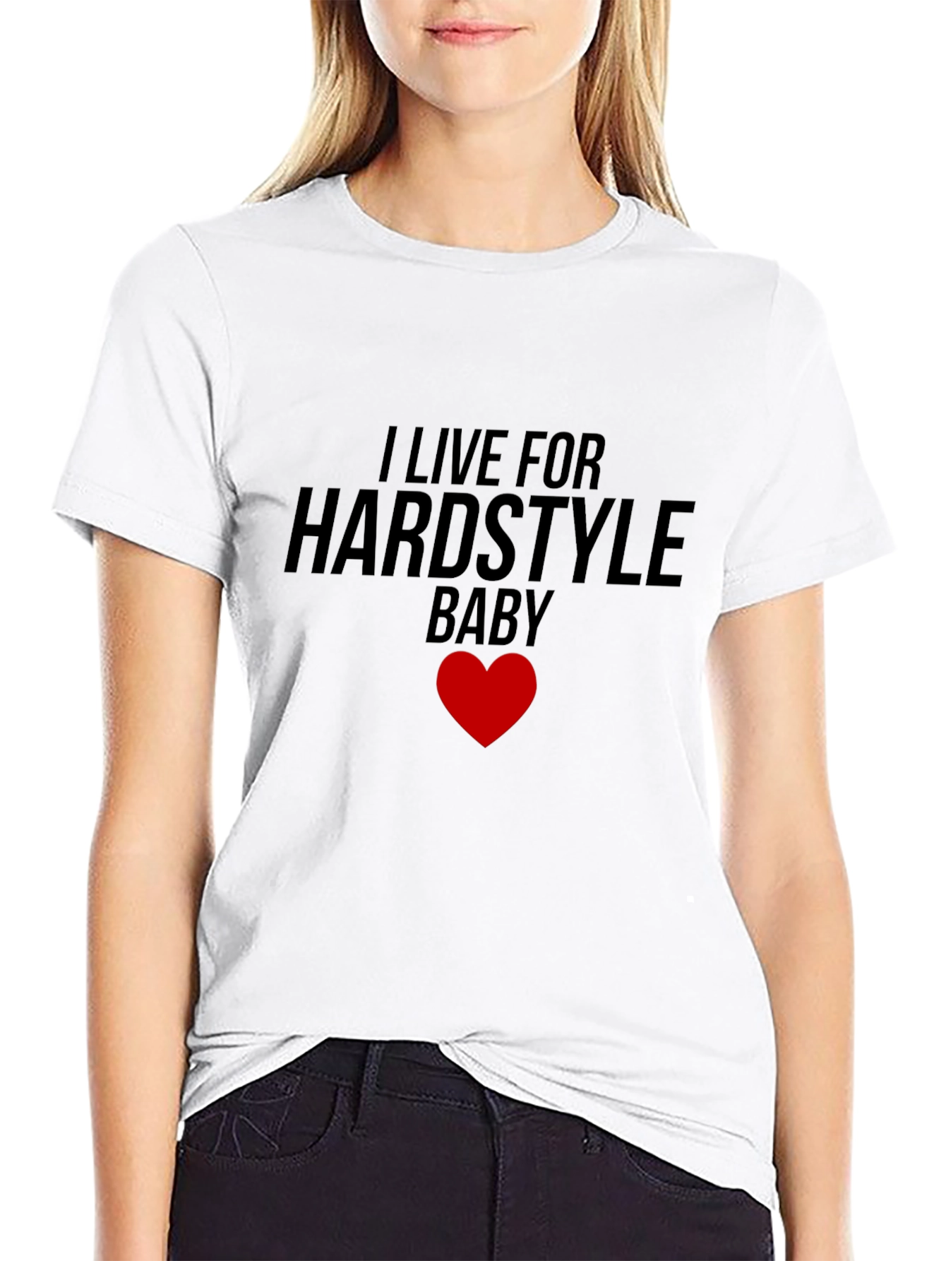 Hardstyle Baby Tee - Music Lovers Black T-Shirt