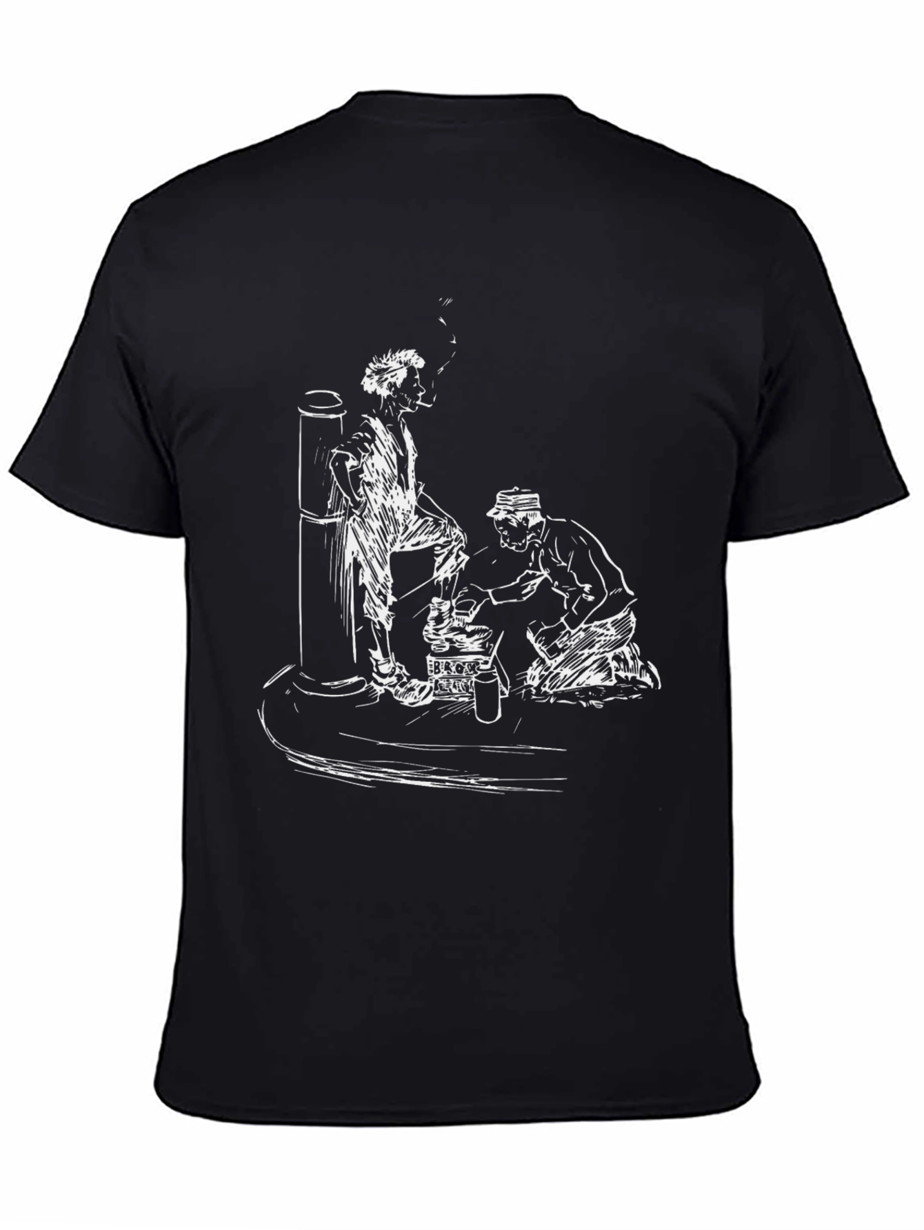 Black T-Shirt with Unique Graphic