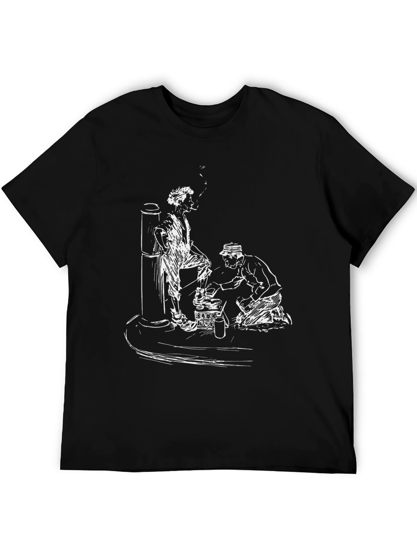 Black T-Shirt with Unique Graphic