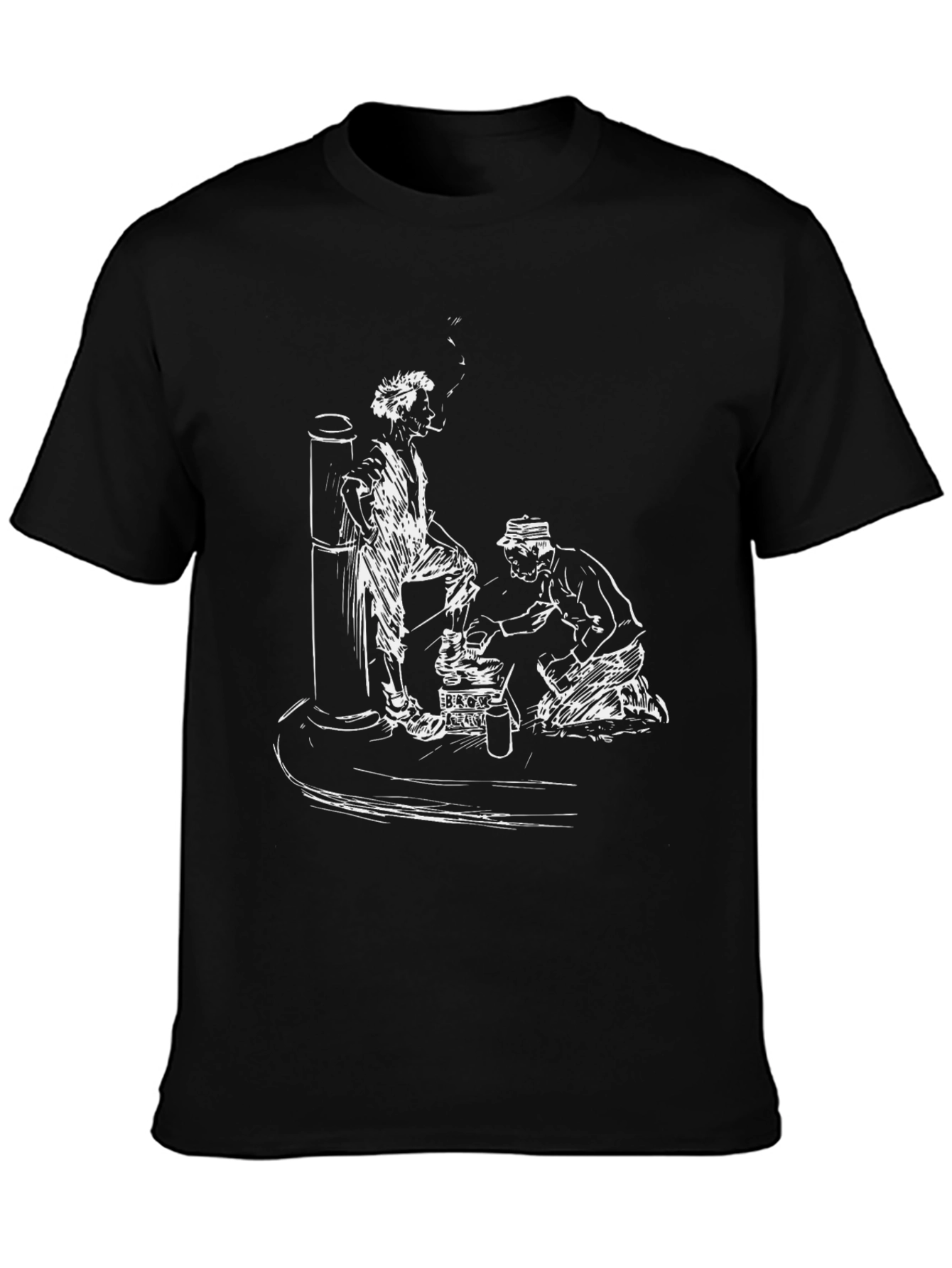Black T-Shirt with Unique Graphic